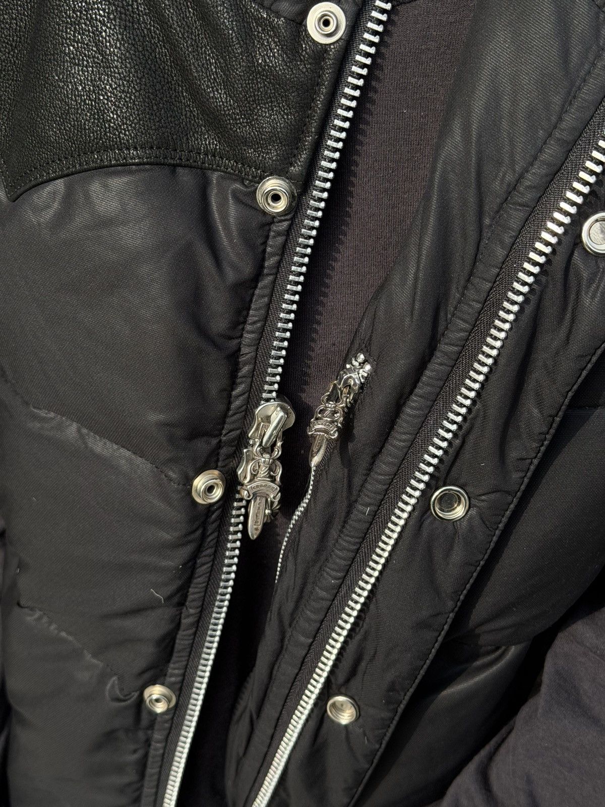 Chrome Hearts Down Puffer Vest Leather Detail Size US S / EU 44-46 / 1 - 5 Thumbnail
