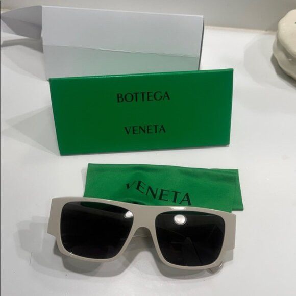 Bottega Veneta Bottega Veneta Men's Beige Sunglasses Size ONE SIZE - 11 Thumbnail