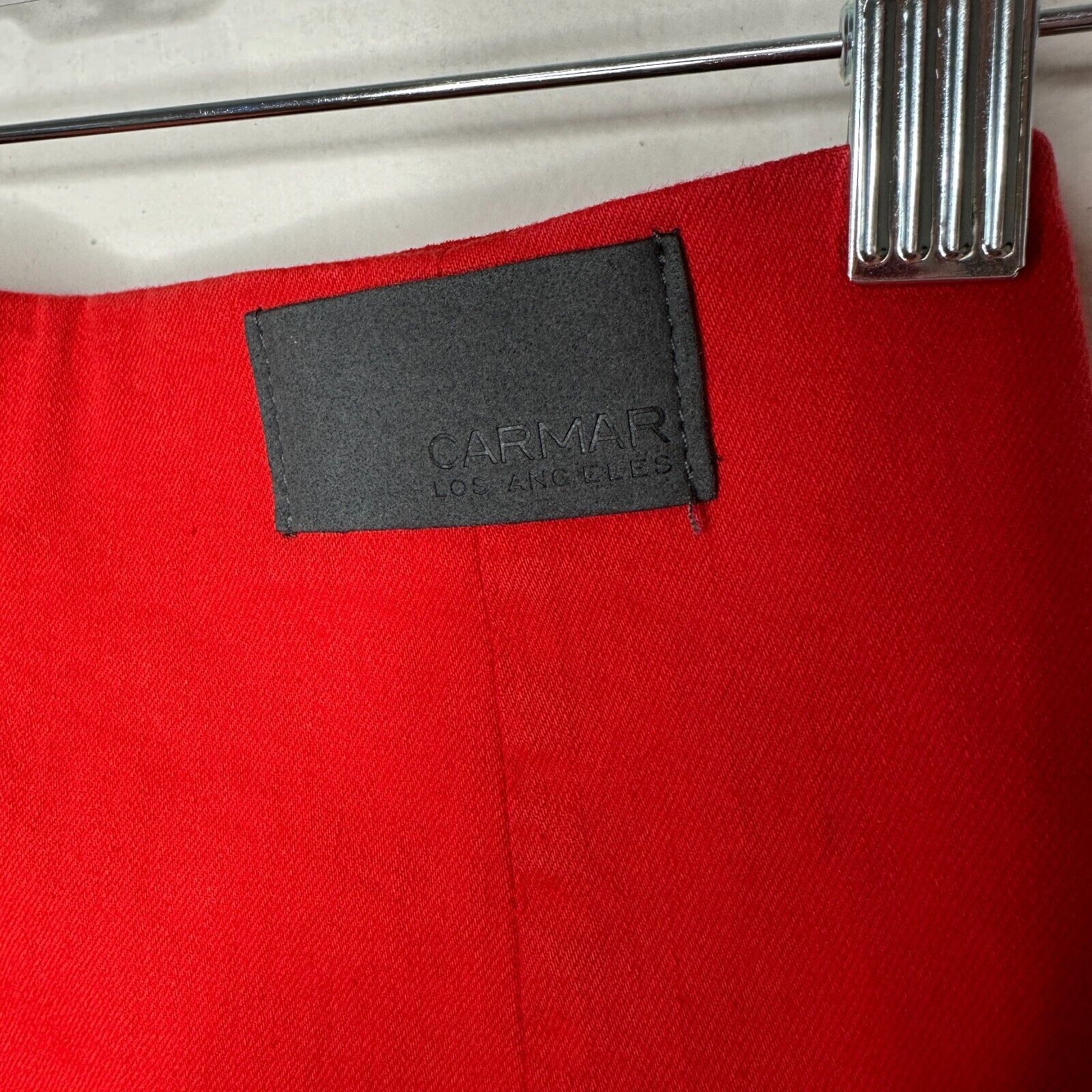 Other NWT Carmar Red Margery Pencil Skirt Black Stripe Zippers 24 Size 24" / US 00 / IT 34 - 6 Thumbnail