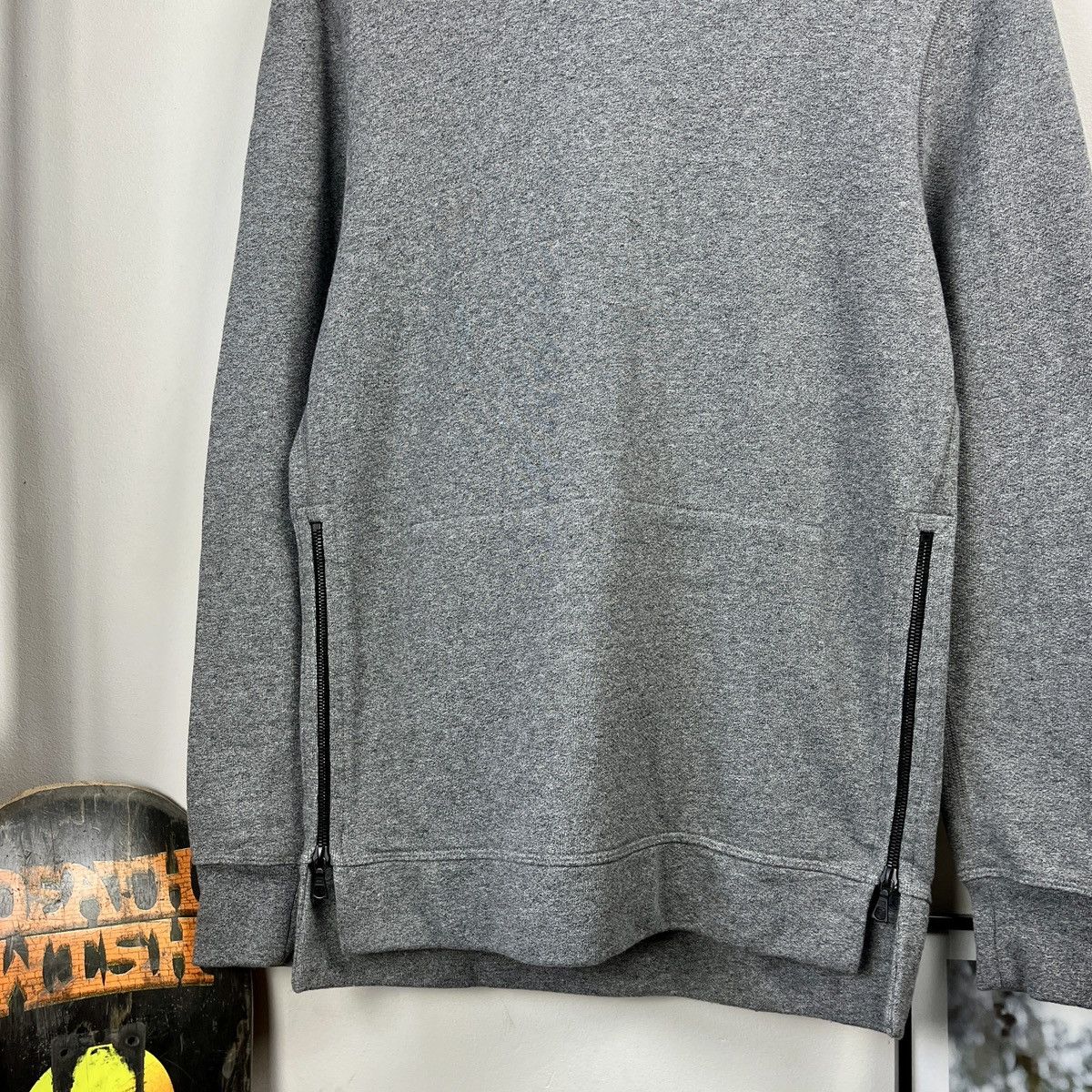John Elliott John Elliott Grey Avant Garde Hoodie with side Zip Oversize Size US M / EU 48-50 / 2 - 6 Thumbnail