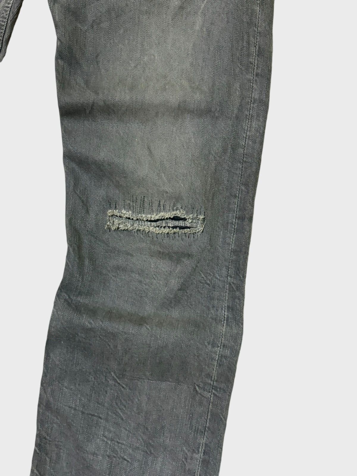 Edwin × Hysteric Glamour Vintage Edwin 502 Studs Skull Distressed Denim Size US 30 / EU 46 - 10 Thumbnail