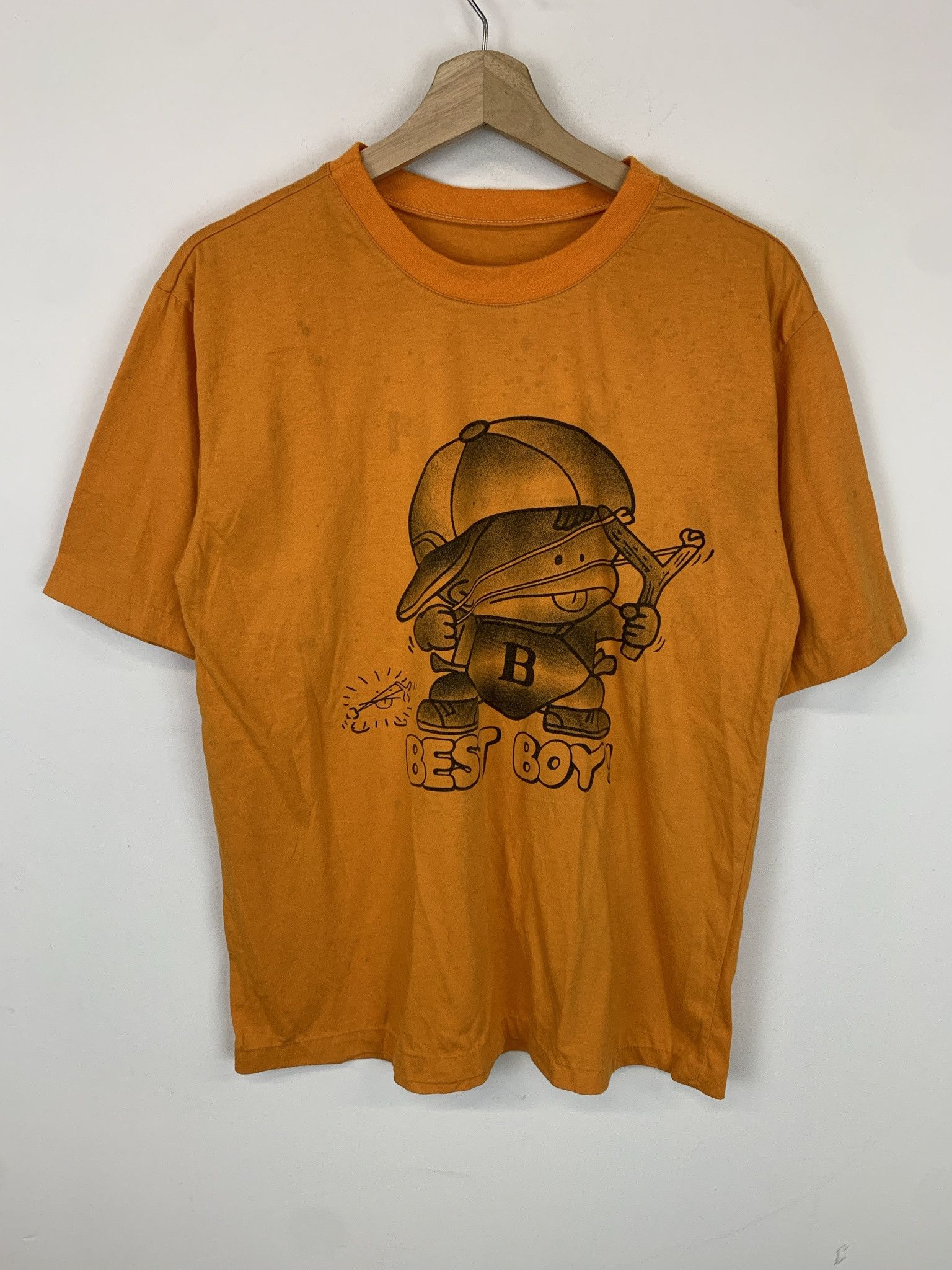 Vintage Vintage 1980s Best Boy Slngshot Sinigle Stitch Tee Size L Size US XL / EU 56 / 4 - 1 Thumbnail
