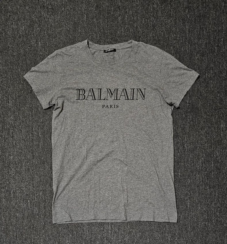 Balmain Balmain Paris Logo Short Sleeve T-Shirt-yf Size US L / EU 52-54 / 3 - 1 Thumbnail