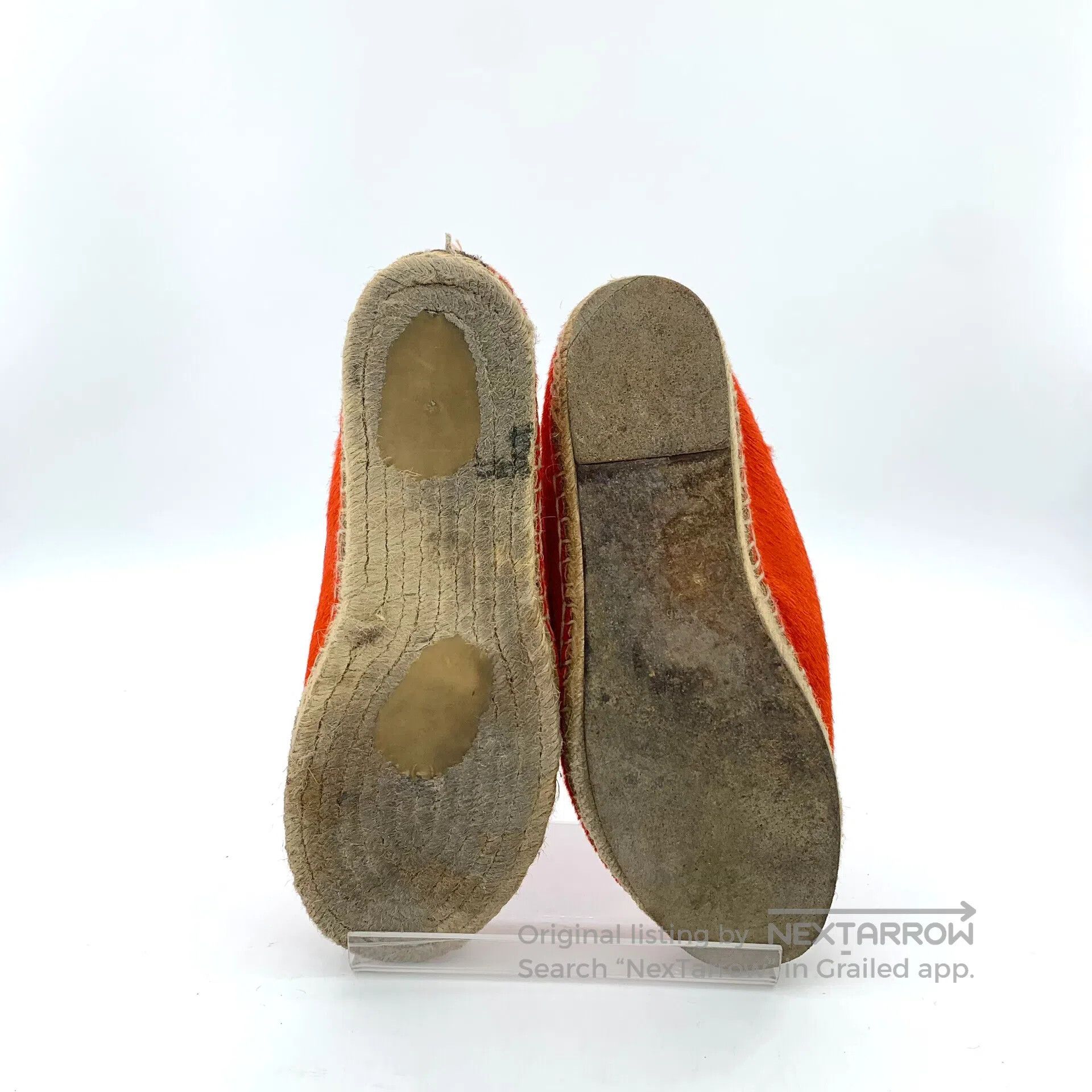 Other CELINE Orange Red Horsehair Casual Flat Slip-on Loafers Fi Size US 5.5 / IT 35.5 - 5 Thumbnail