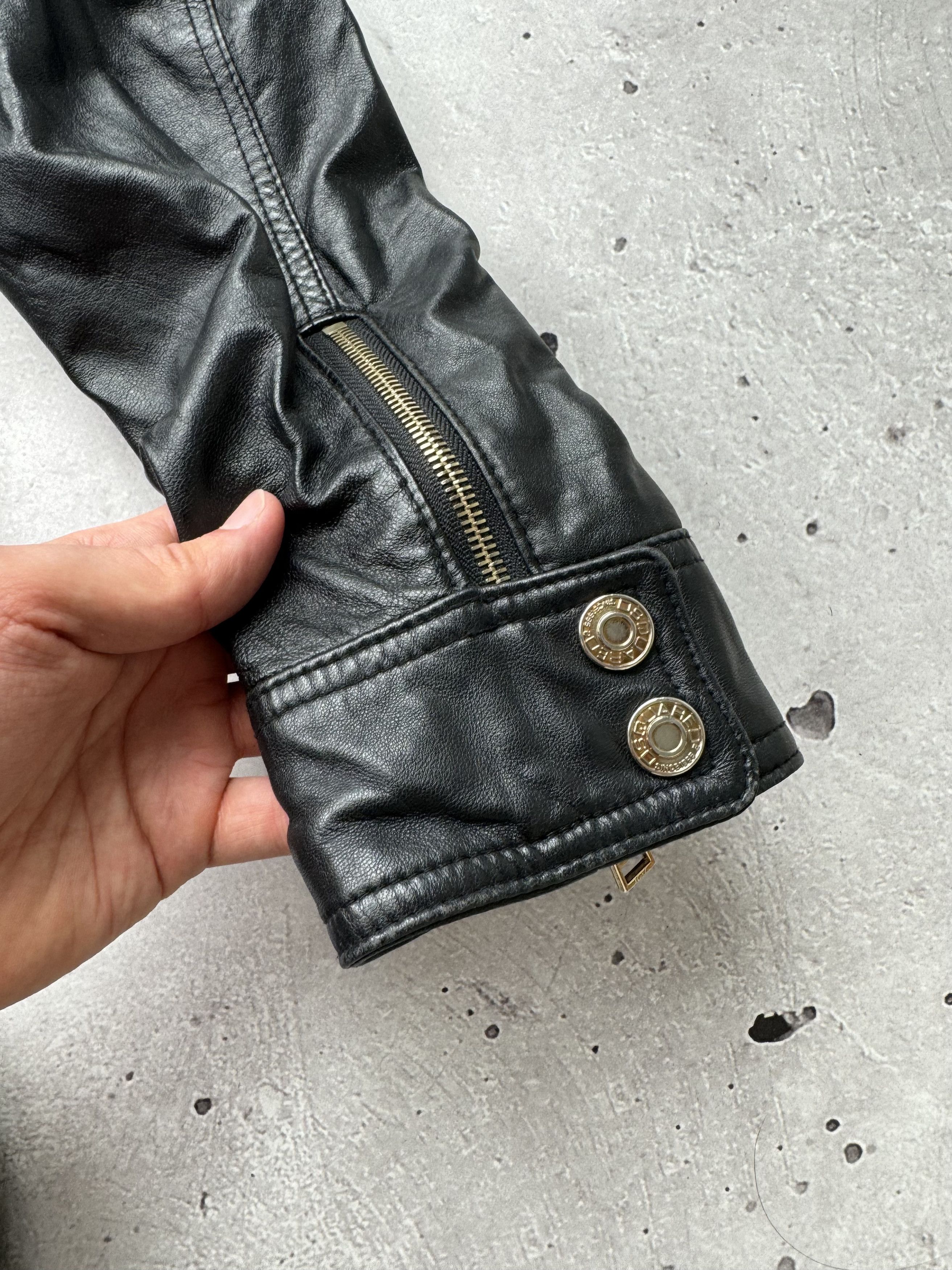 Dsquared2 × Genuine Leather × Vintage Dsquared2 Multi Zipped Lamb Leather Bomber Jacket Size M / US 6-8 / IT 42-44 - 5 Thumbnail