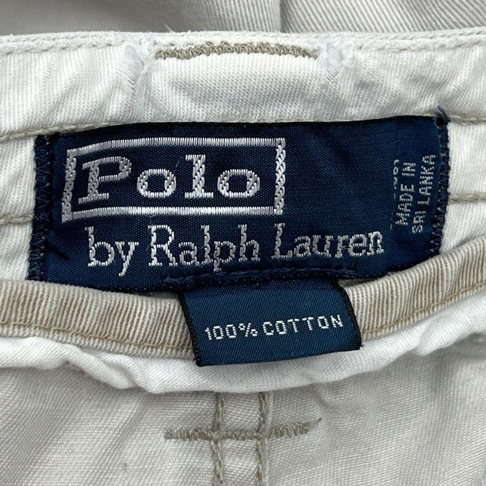 Polo Ralph Lauren × Vintage Vintage 90s Polo Ralph Lauren Cargo Shorts Khaki Size US 38 / EU 54 - 3 Thumbnail