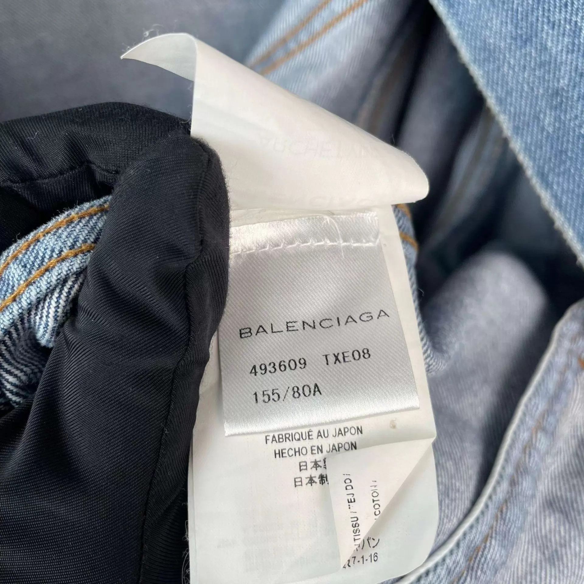 Balenciaga Balenciaga Denim Jacket Blue 95 New Size XS / US 0-2 / IT 36-38 - 7 Thumbnail