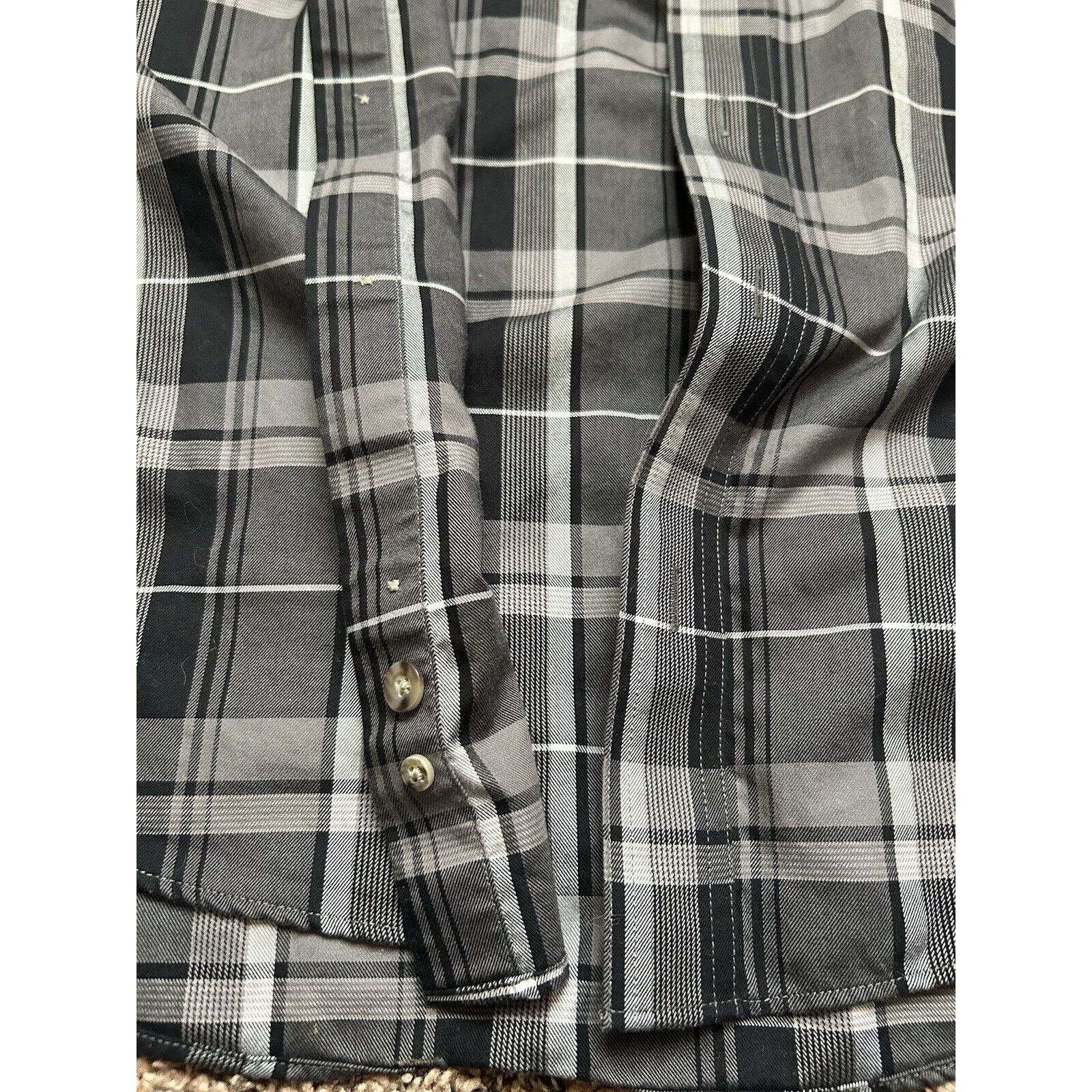 Cabelas Cabela's Mens MT Tall Blue Plaid Button Down Wrinkle Free Size US M / EU 48-50 / 2 - 7 Thumbnail