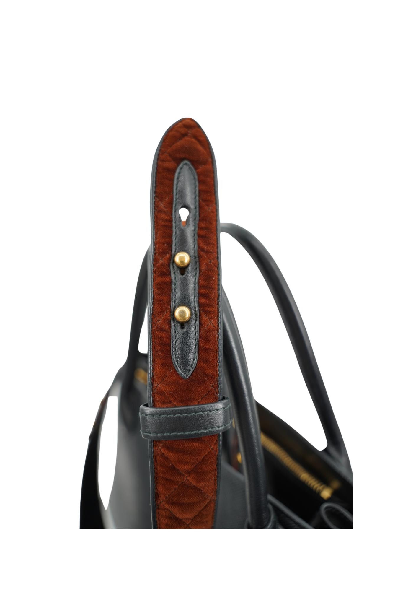 Prada Prada Milano Handbag With Velvet Strap Size ONE SIZE - 7 Thumbnail