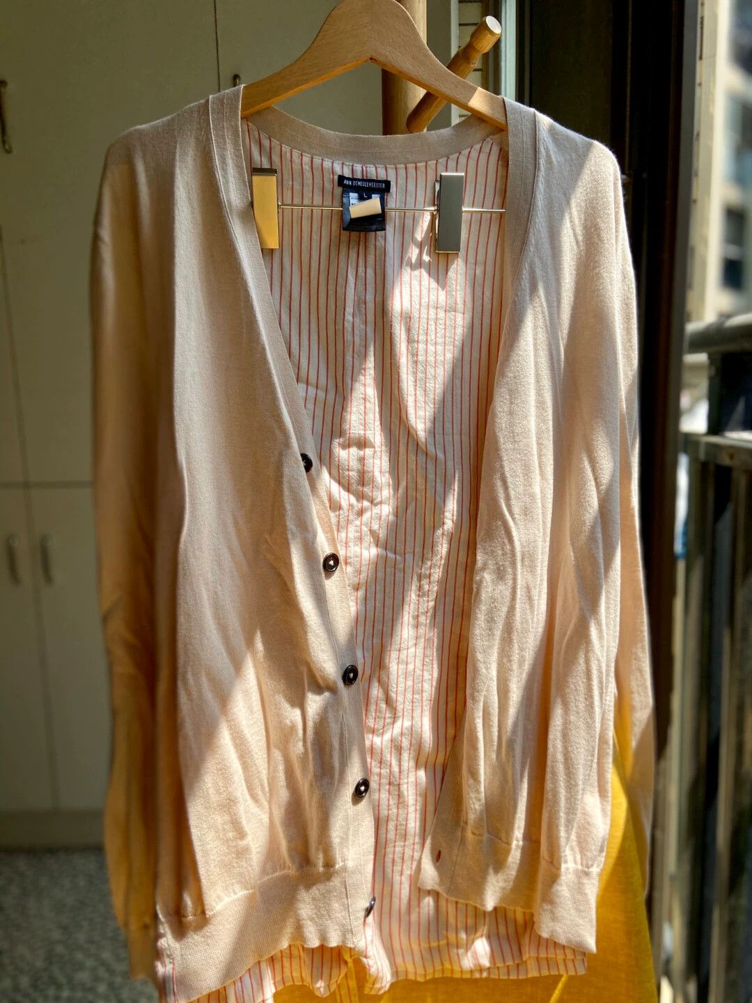Ann Demeulemeester Ann Demeulemeester Men Knit Cardi L Relaxed Back Double Size US L / EU 52-54 / 3 - 1 Thumbnail