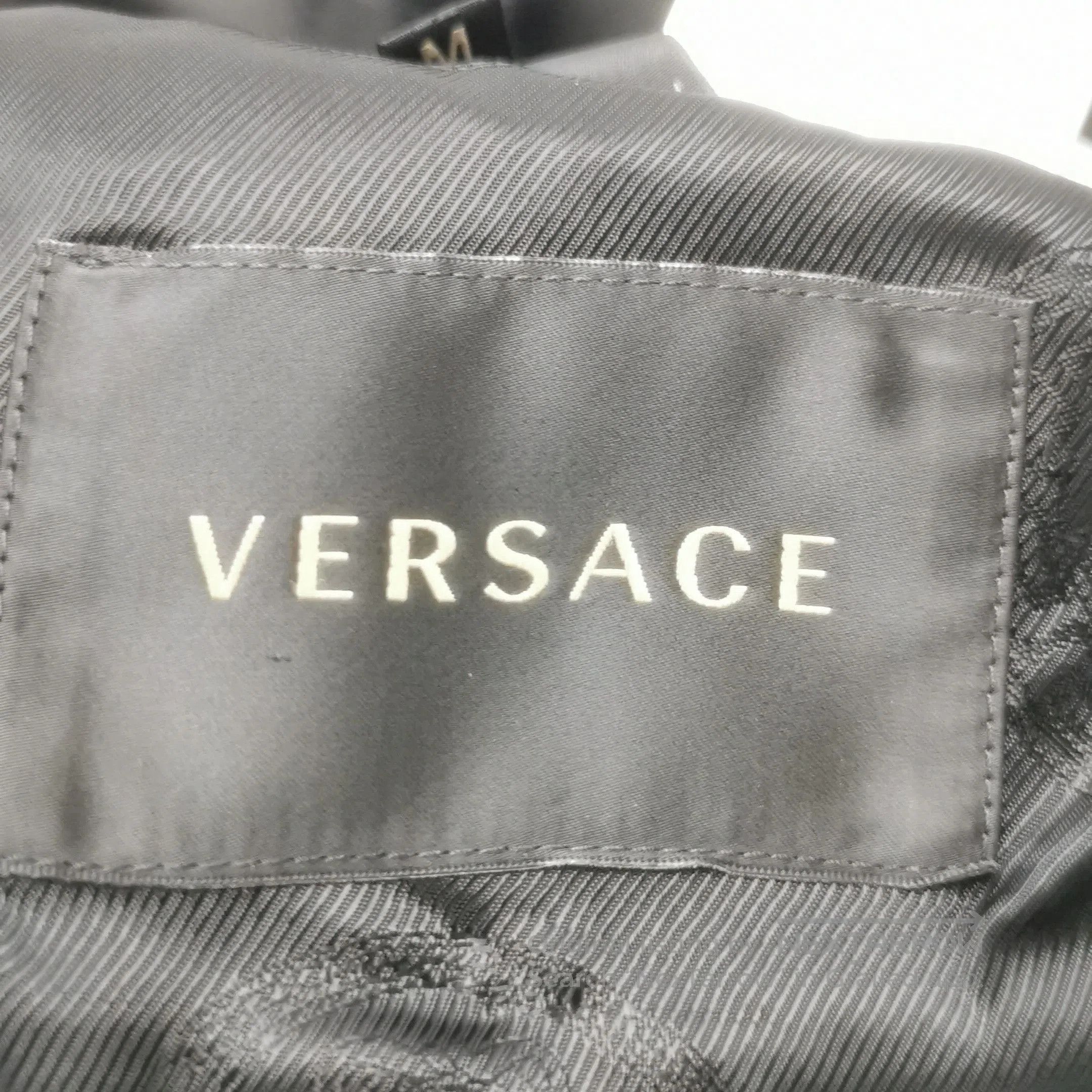 Versace Versace M Cotton-Silk Solid Lapel Set. Size US XXL / EU 58 / 5 - 7 Thumbnail