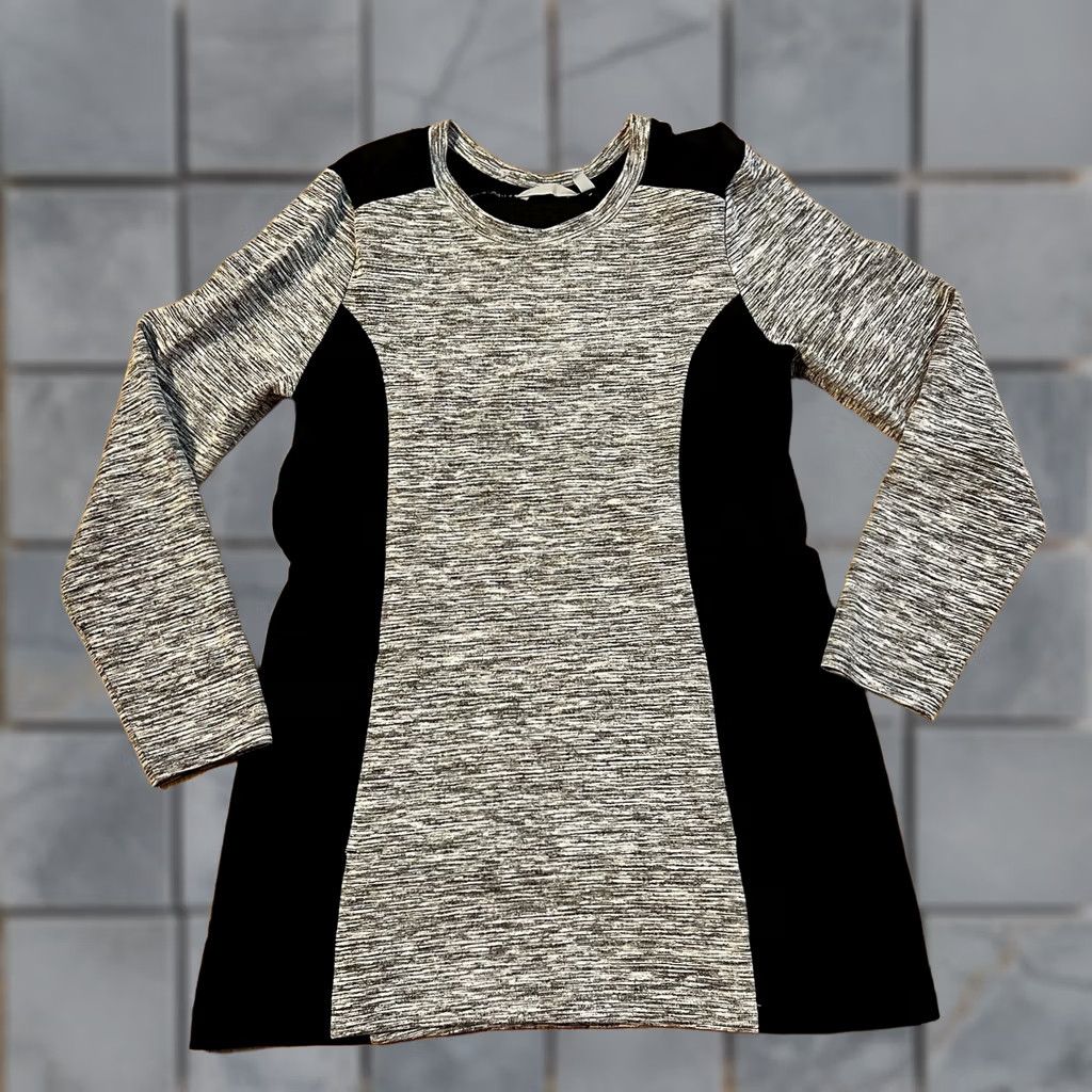 Athleta Athleta Sweater Womens L Gray Cooldown Dress Black Size L / US 10 / IT 46 - 1 Thumbnail