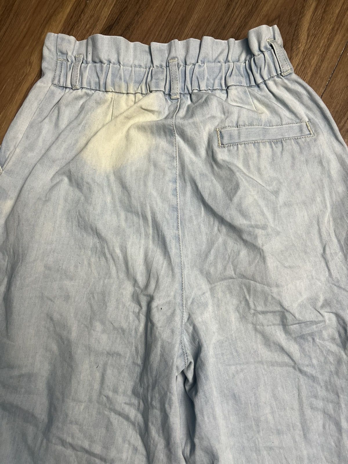 Beauty Beast Emsexcite Light Blue Denim Wide-Leg Culottes Pants (40) Size 26" / US 2 / IT 38 - 11 Thumbnail