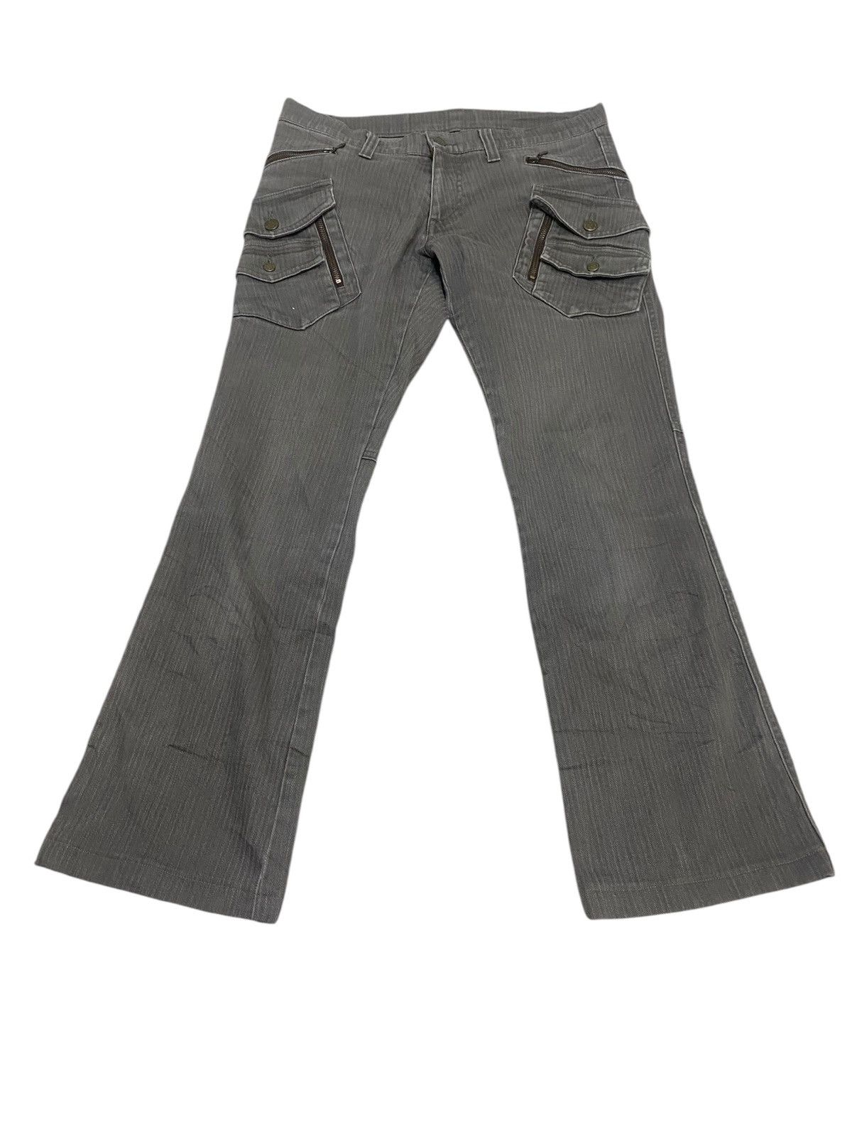 Tornado Mart VERY RARE Japanese Tornado mart flared milti pocket pants Size US 33 - 1 Thumbnail