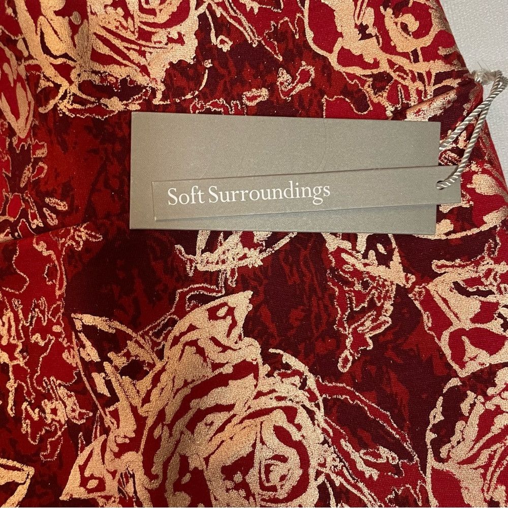 Other NWT New Soft Surroundings Perfect Ponte Straight Leg Red Se Size 32" / US 10 / IT 46 - 5 Thumbnail