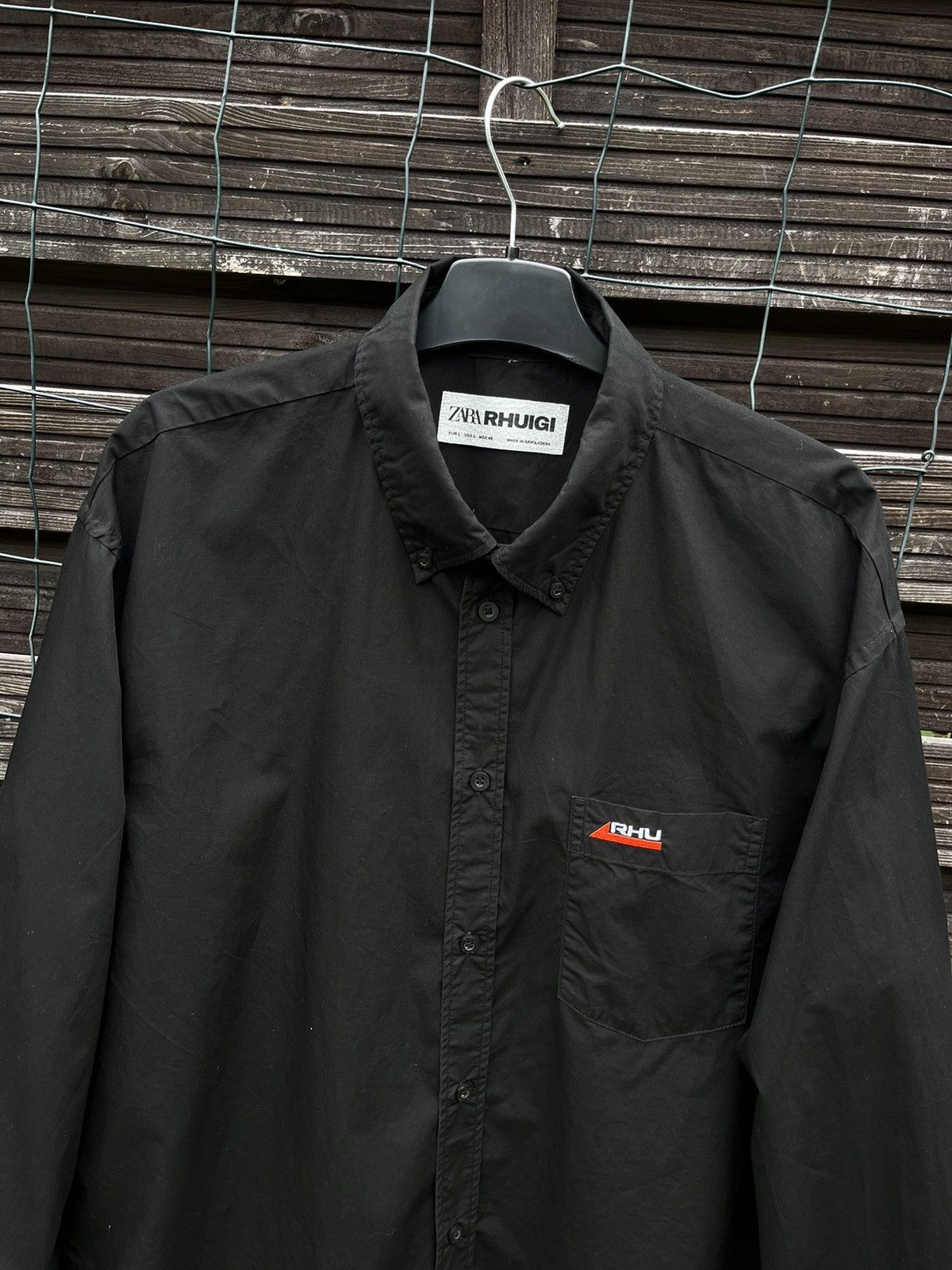 Rhude × Zara ⚫️ ZARA × RHUIGI TECHNICAL RHUDE SHIRT Size US L / EU 52-54 / 3 - 2 Thumbnail