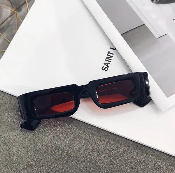 Designer × Vintage Retro square glasses with small frames Size ONE SIZE - 3 Thumbnail