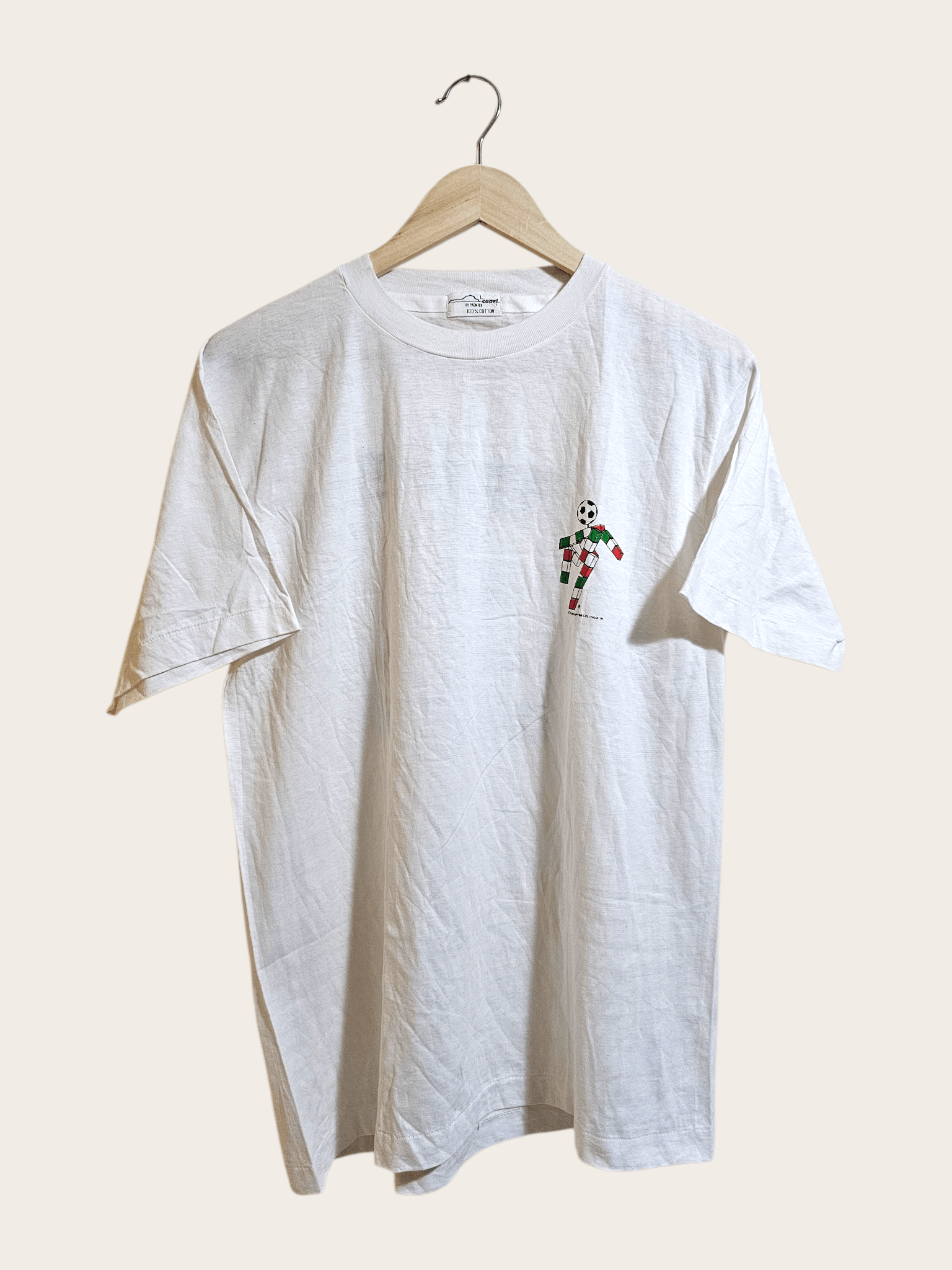 Vintage Italy 90's World Cup Paper Mate Sponsor Tee Size US L / EU 52-54 / 3 - 1 Thumbnail
