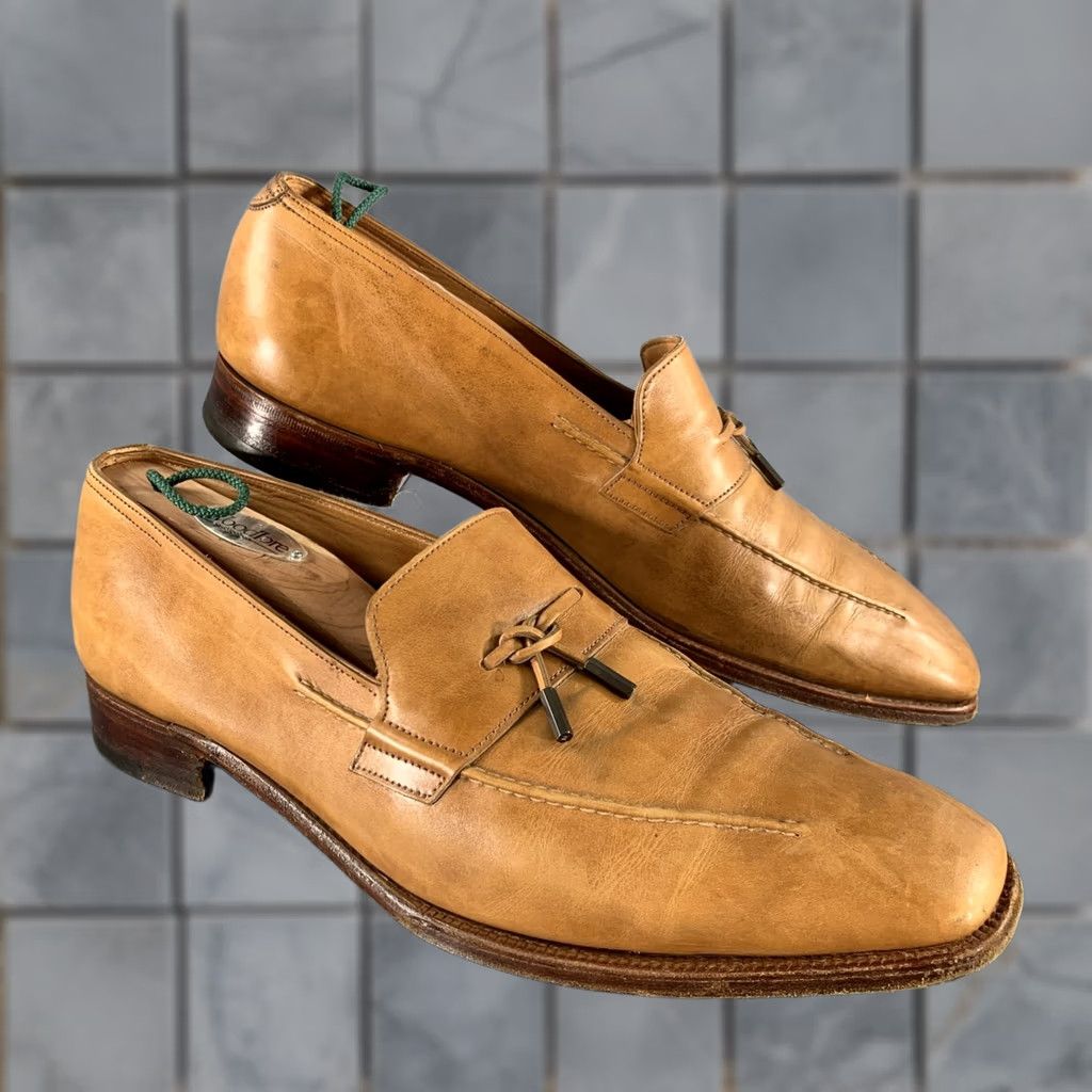 John Lobb JOHN LOBB Size 9.5 Tan Leather Tassels Loafers Size US 10 / EU 43 - 1 Thumbnail