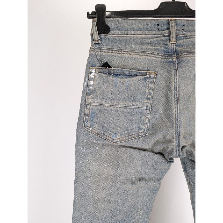 Amiri o1rshd1 MX1 Plaid Jeans in Clay Indigo Size US 30 / EU 46 - 16 Thumbnail