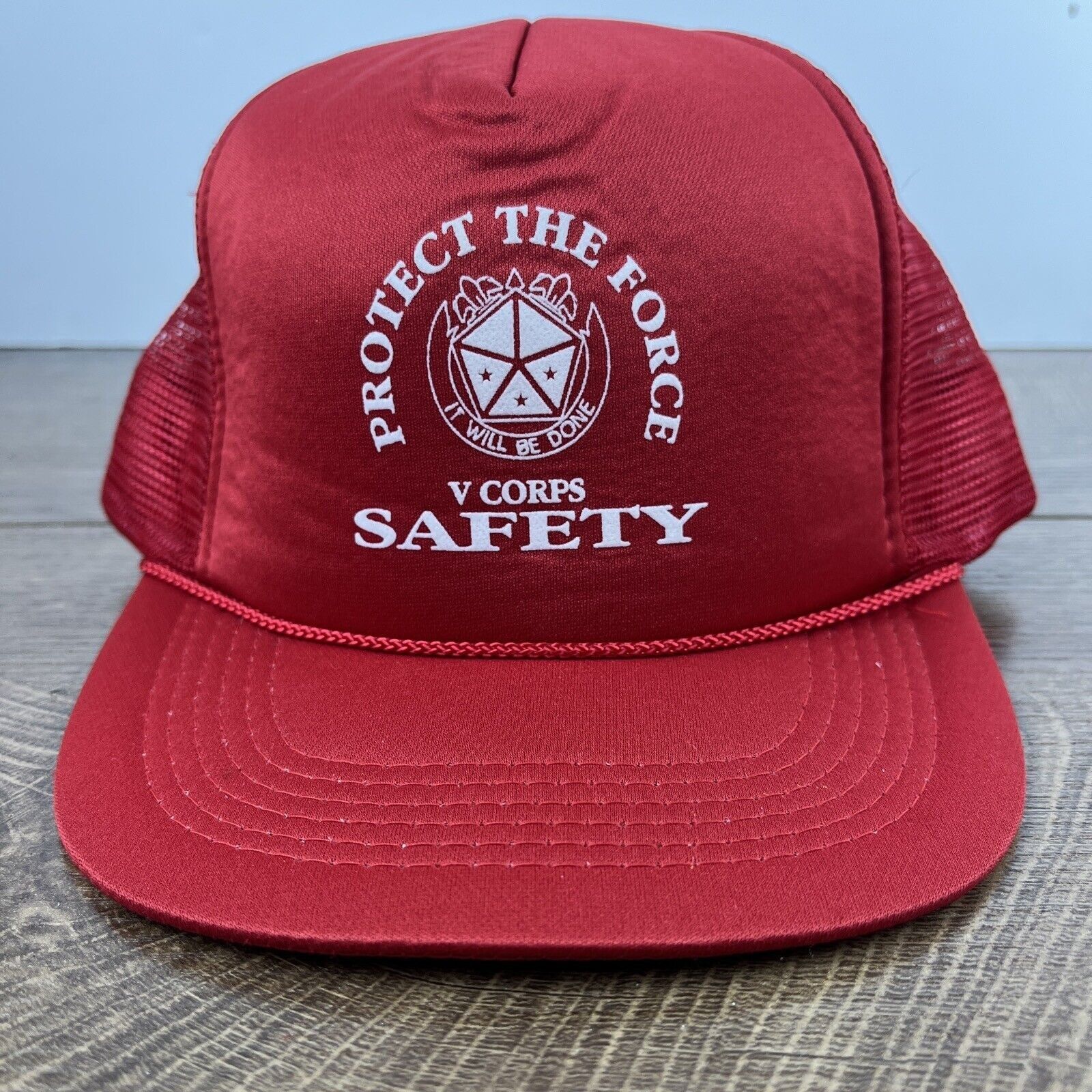 Other Protect the Force Hat Safety Hat Snapback Red Adjustable Hat Size ONE SIZE - 1 Thumbnail