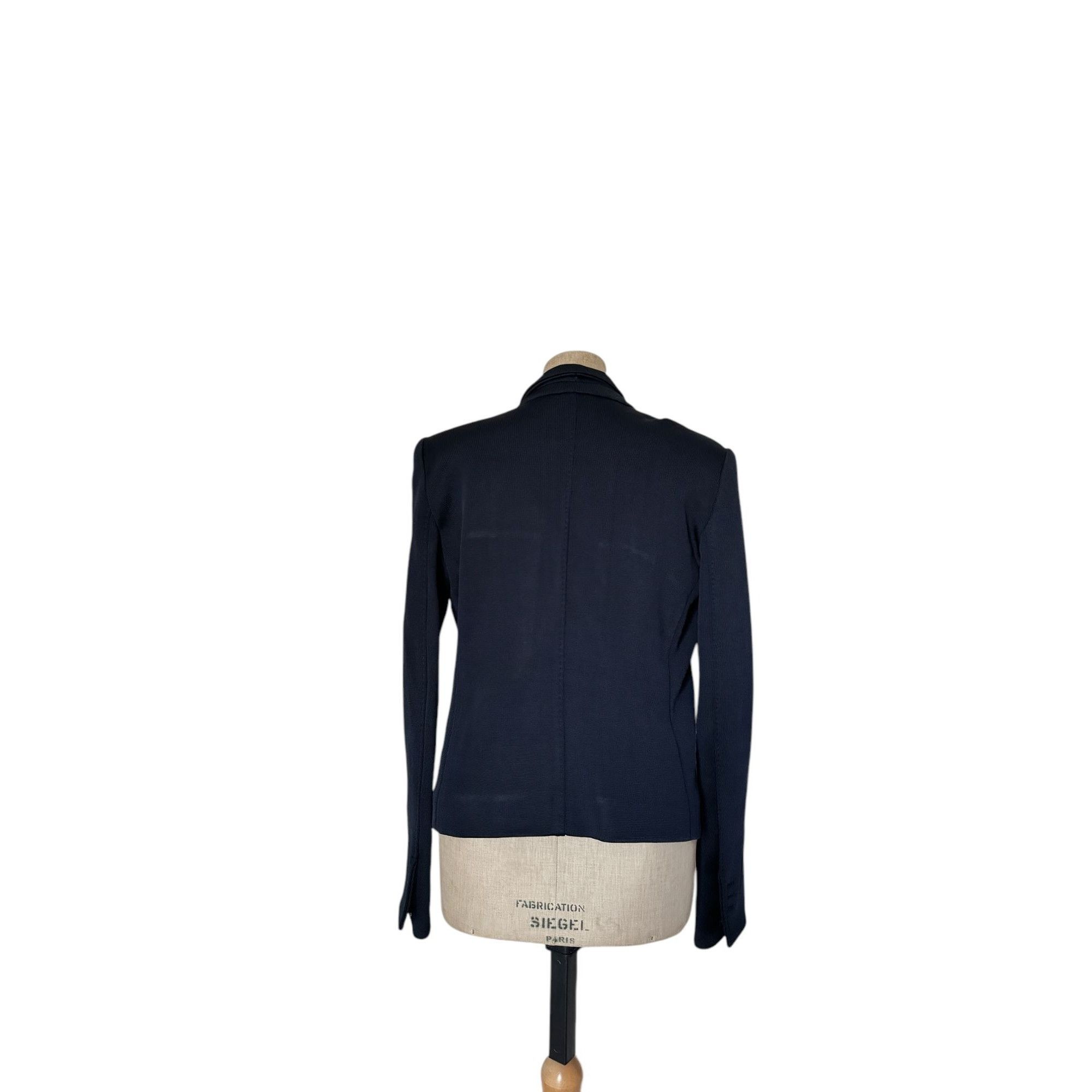 Tom Ford × Yves Saint Laurent Tom Ford Heavy Navy Blazer Jacket Size L / US 10 / IT 46 - 6 Thumbnail