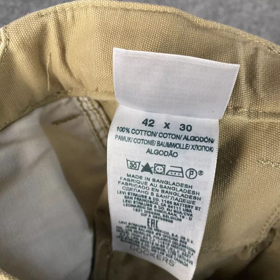Dockers Dockers Utility Pants Men's 42x30 Classic Fit Beige Chino Size US 42 / EU 58 - 9 Thumbnail