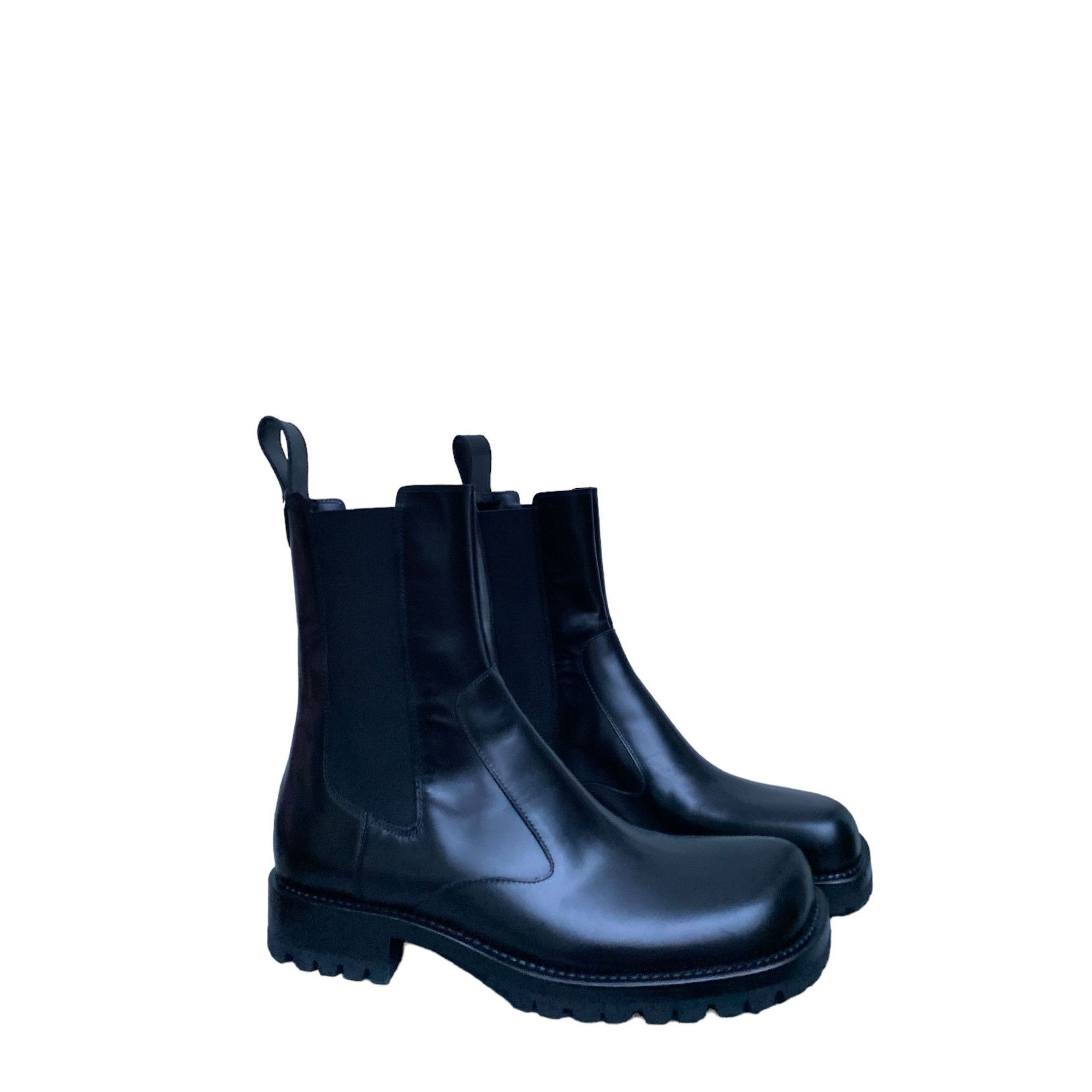 Dries Van Noten SS 2022 Black Square Chelsea Boots Size US 11 / EU 44 - 1 Thumbnail
