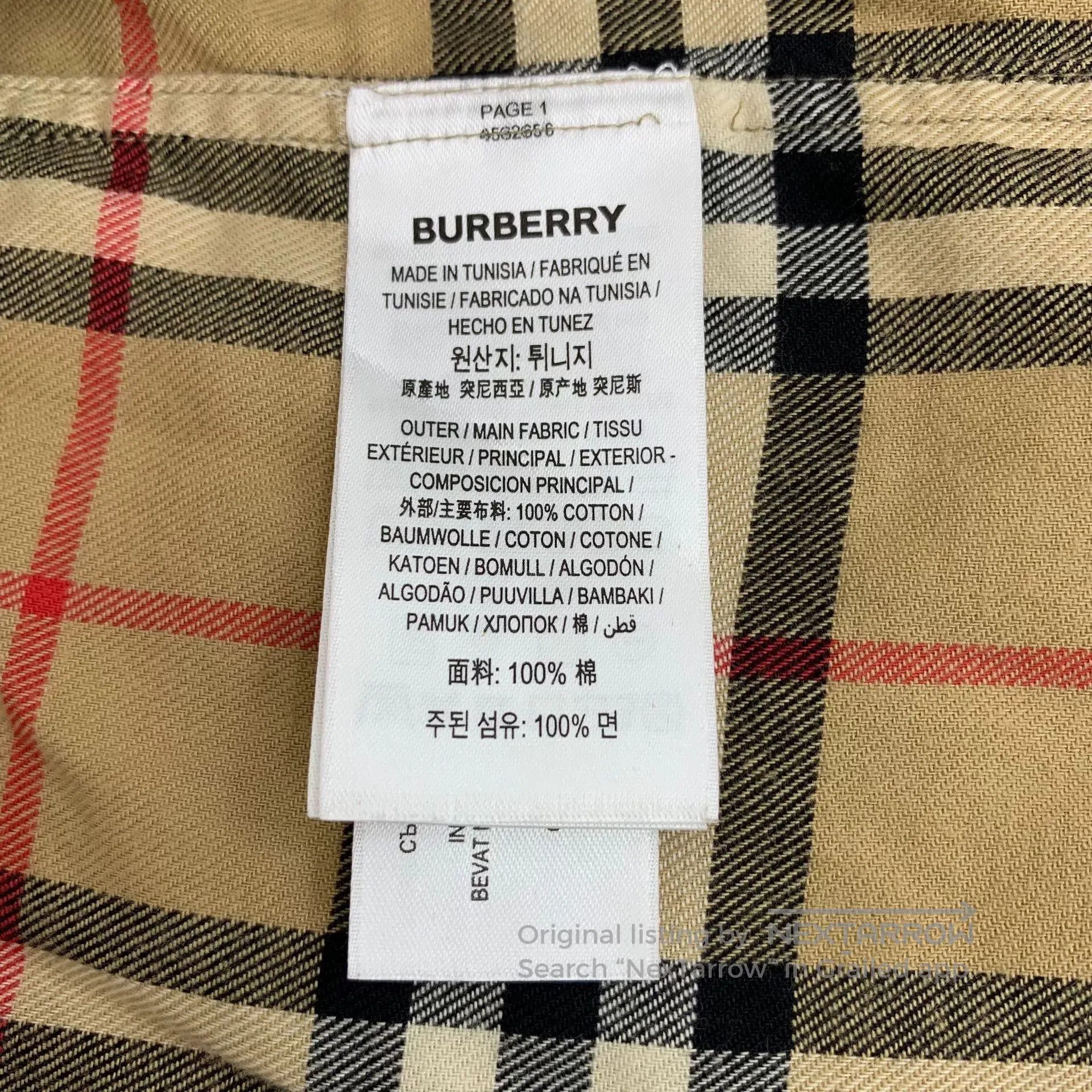 Burberry Burberry Brown Plaid Cotton Chain Shirt. Size S / US 4 / IT 40 - 7 Thumbnail