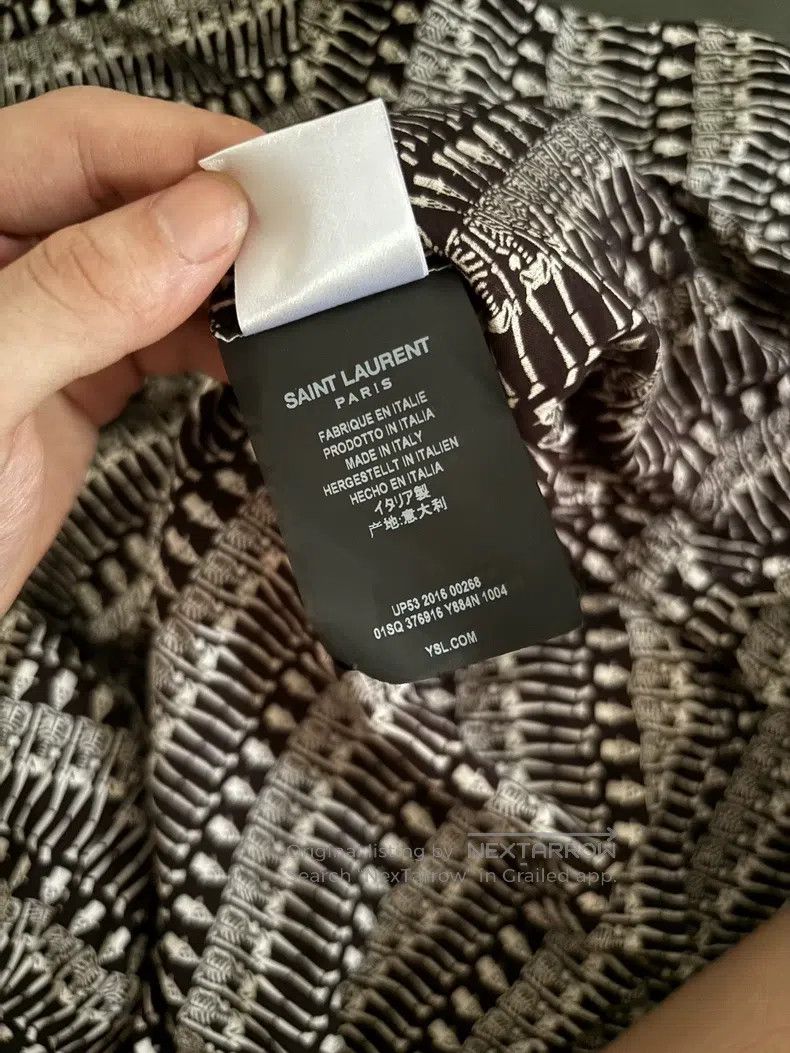 Saint Laurent Paris Saint Laurent Paris size 37 Skull Shirt Size US S / EU 44-46 / 1 - 6 Thumbnail