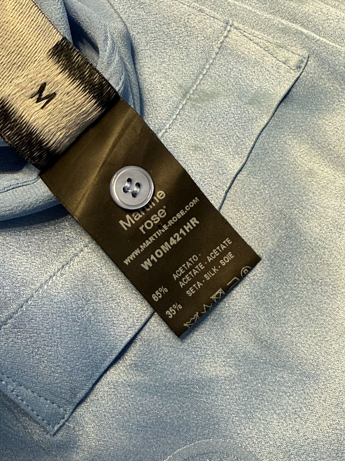 Martine Rose Registered Trademark Silk Shirt - M Size US M / EU 48-50 / 2 - 6 Thumbnail