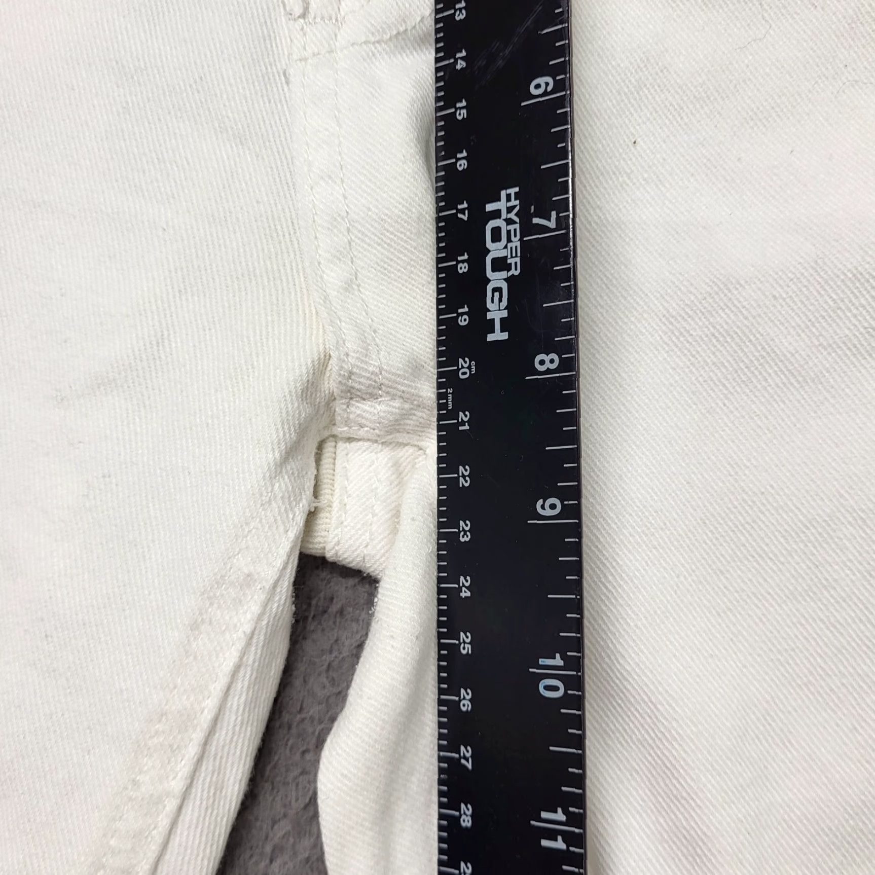 Forever 21 Indigo Rein Forever Jeans Women's 9 White Distressed Stretch Straight Skinny Jeans Size 30" / US 8 / IT 44 - 7 Thumbnail
