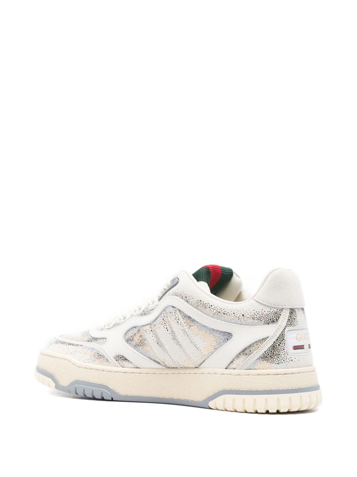 Gucci Gucci Re-Web Glitter Stripe Sneakers Size US 5 / IT 35 - 2 Thumbnail