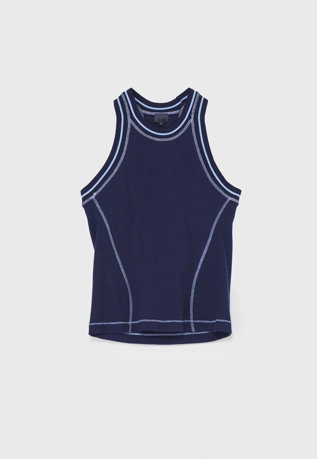 Saul Nash !DS! SS23 Saul Nash Navy Overlock Stitch Tank Top Size US XS / EU 42 / 0 - 4 Thumbnail