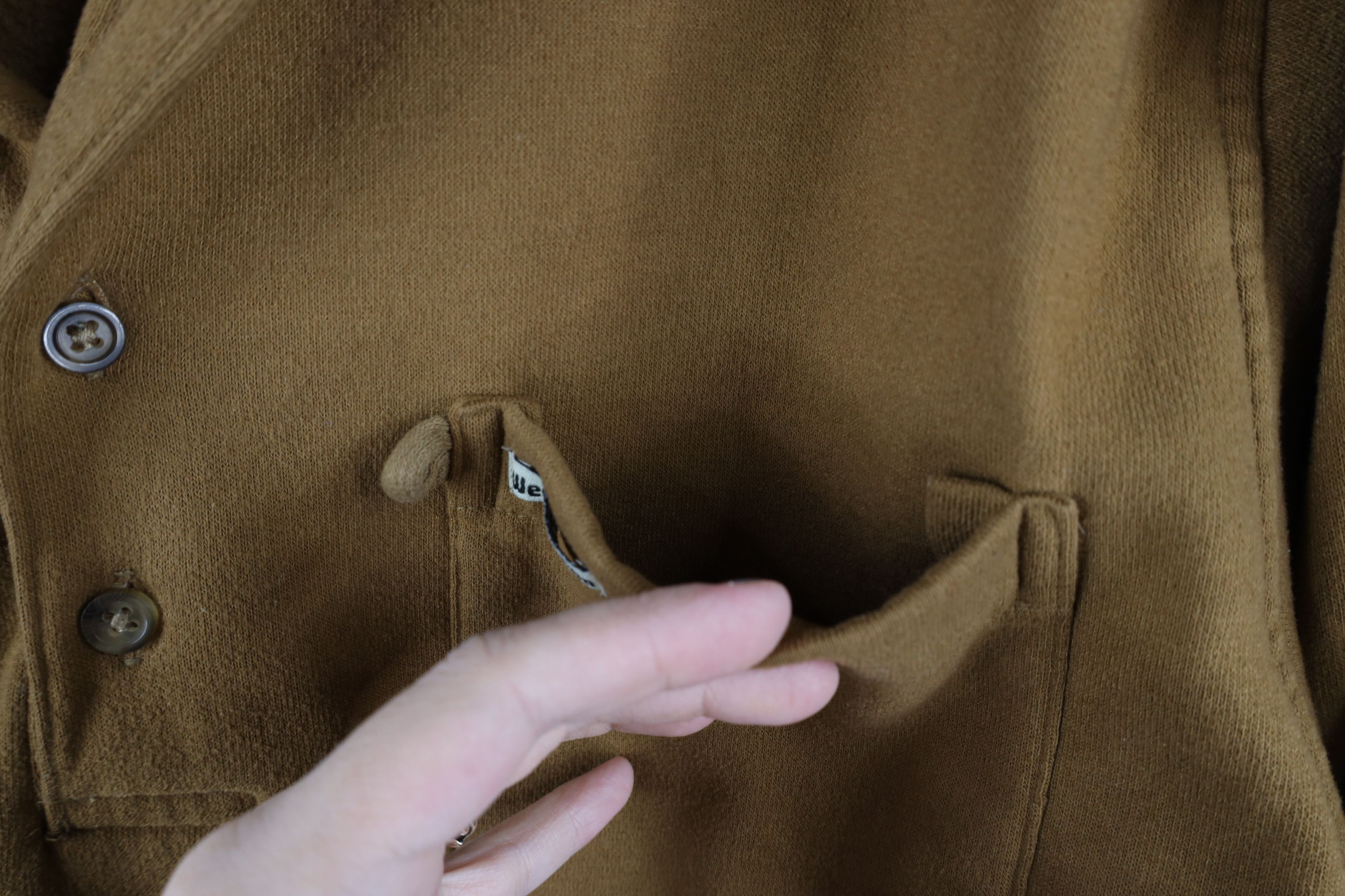 Vintage Vintage 90s Streetwear Collared Pullover Sweatshirt Brown Size US S / EU 44-46 / 1 - 5 Thumbnail