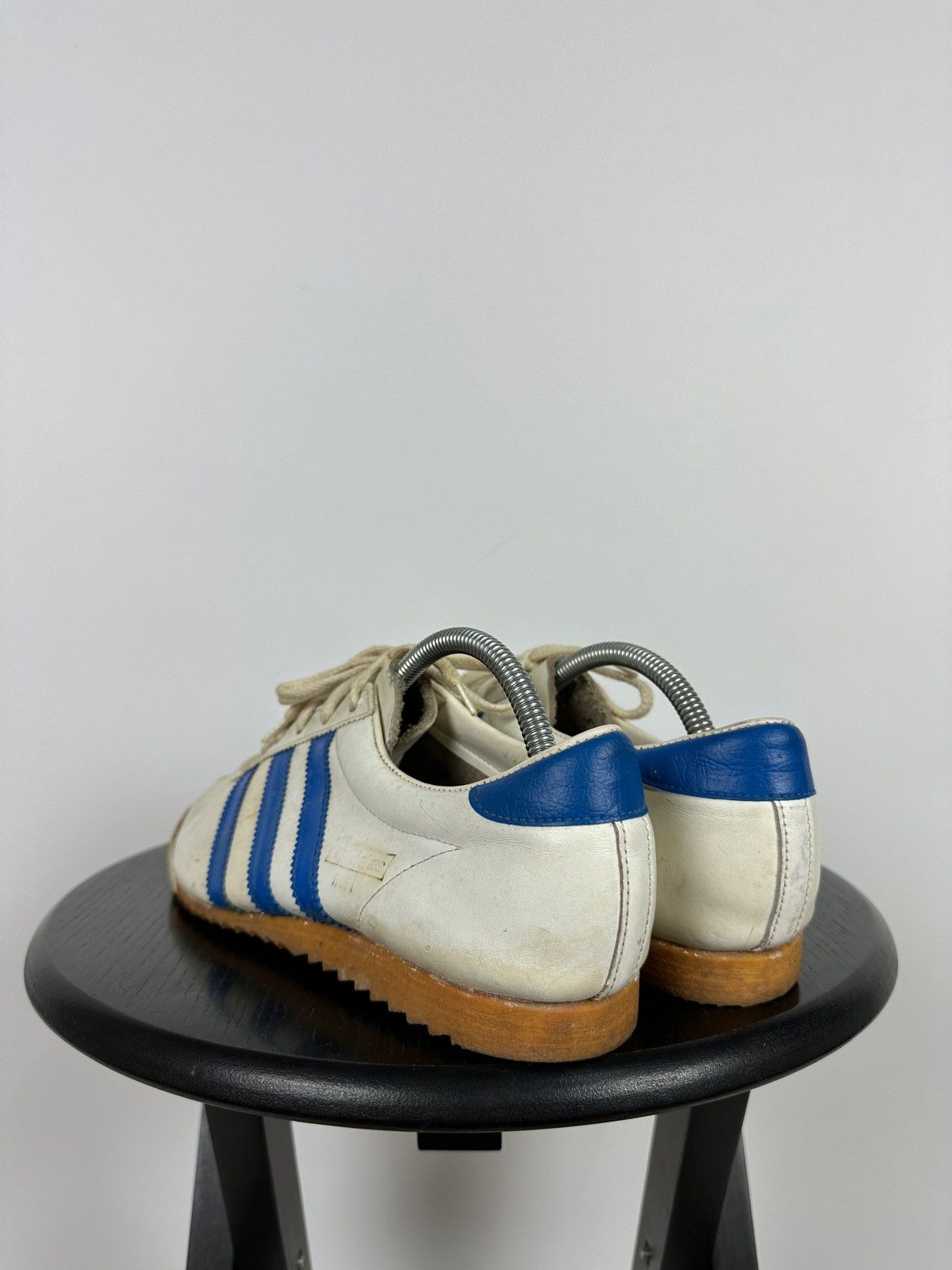 Adidas 1970-80s Adidas Rom Leather Sneakers Made In Austria Size US 9 / EU 42 - 5 Thumbnail