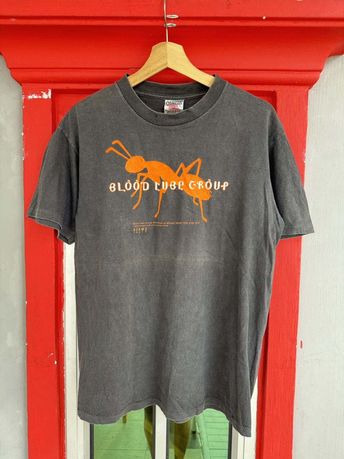 Vintage 1996 Beams Tokyo Blood Tube Group Exihibition Tee