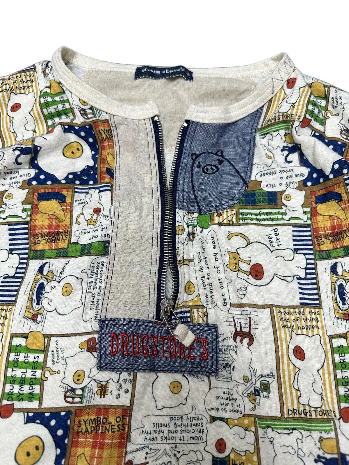 Issey Miyake 2000s DRUG STORE’S HALF ZIP ISSEY MIYAKE STYLE LONG SLEEVE Size US M / EU 48-50 / 2 - 6 Thumbnail