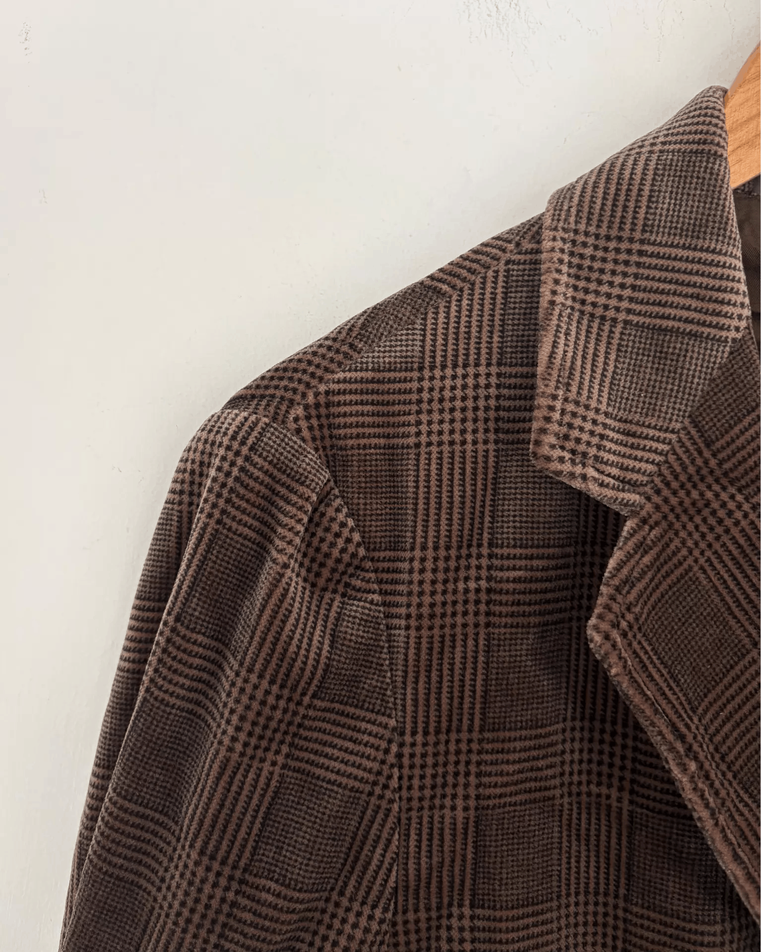 Armani Armani Collezioni Men's Velvet Check Blazer Ｑ21 Size 46R - 7 Thumbnail