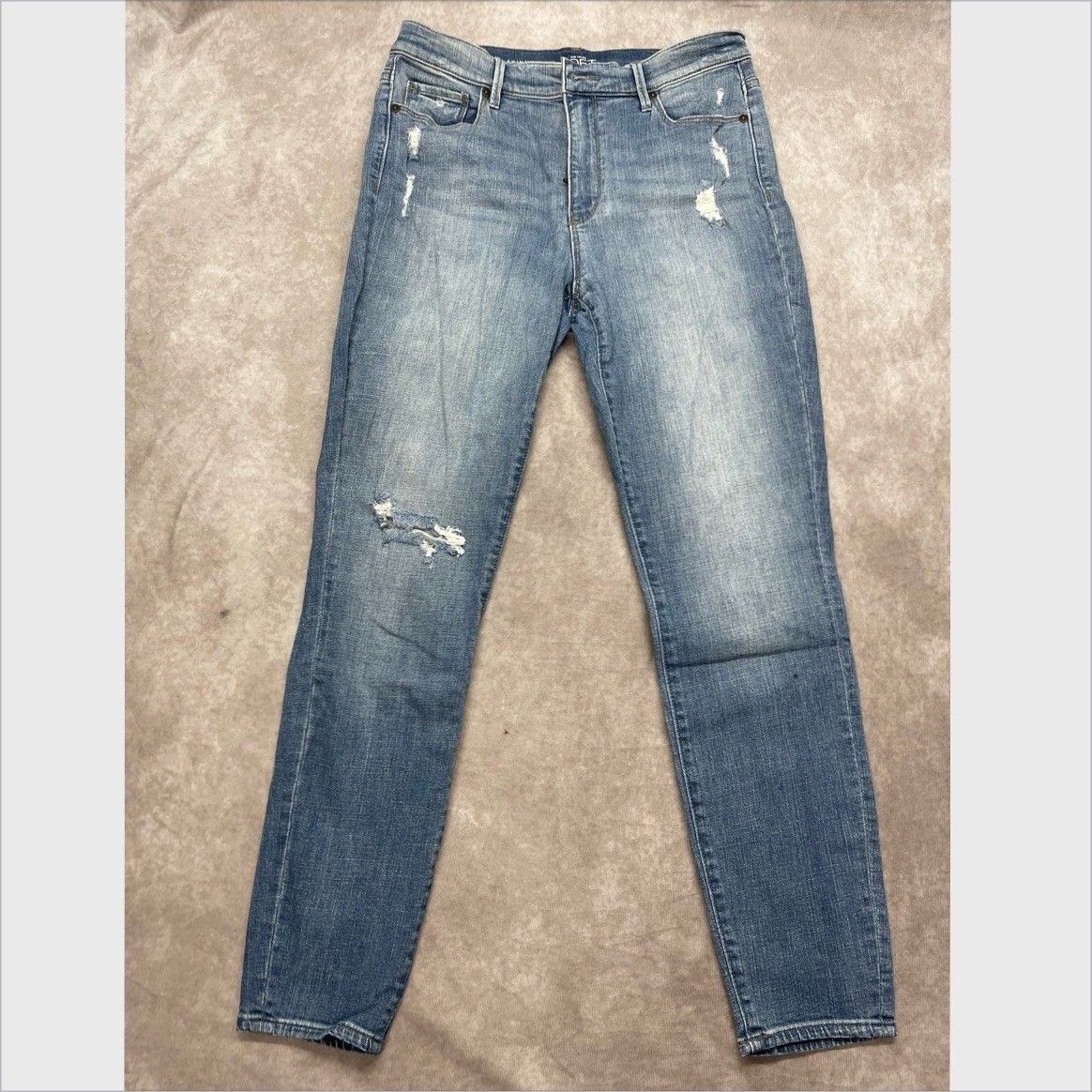 Loft LOFT Modern Skinny Ankle Jeans Women's 28/6 Blue Denim Distr Size 28" / US 6 / IT 42 - 1 Thumbnail