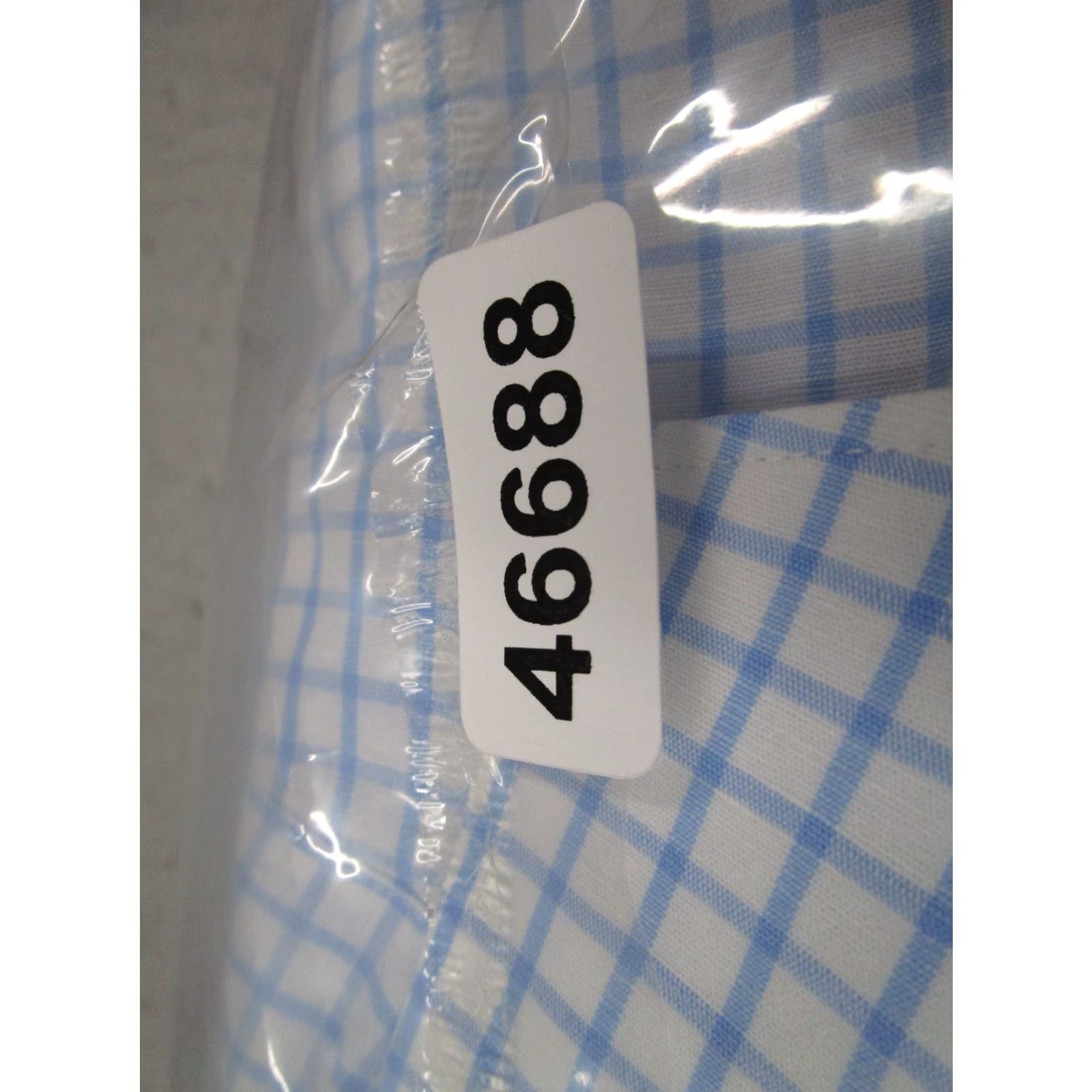 Charles Tyrwhitt Charles Tyrwhitt Dress Shirt Mens Slim Blue Check Long Sleeve Linen Blend Button Up Work Size 34R - 8 Thumbnail