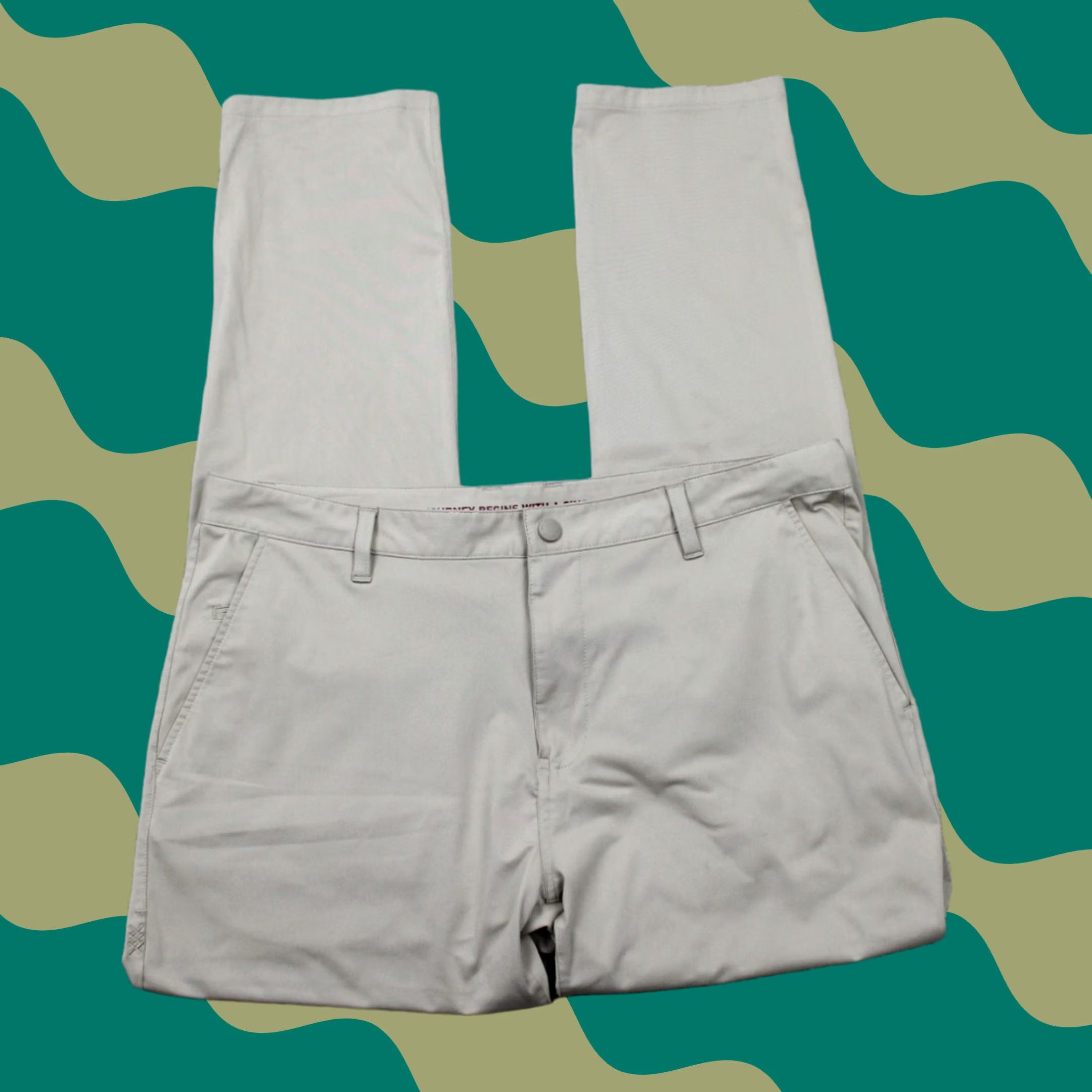 Rhone Rhone Mens 36 Beige Nylon Stretch Commuter Pants Size US 36 / EU 52 - 1 Thumbnail
