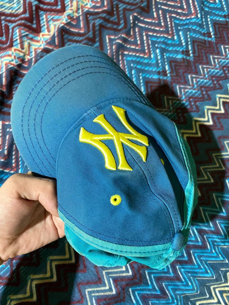 New York Yankees Vintage Y2K USHANKA Mohair Fuzzy 90’s Hat Asap Rocky Style Size ONE SIZE - 10 Thumbnail