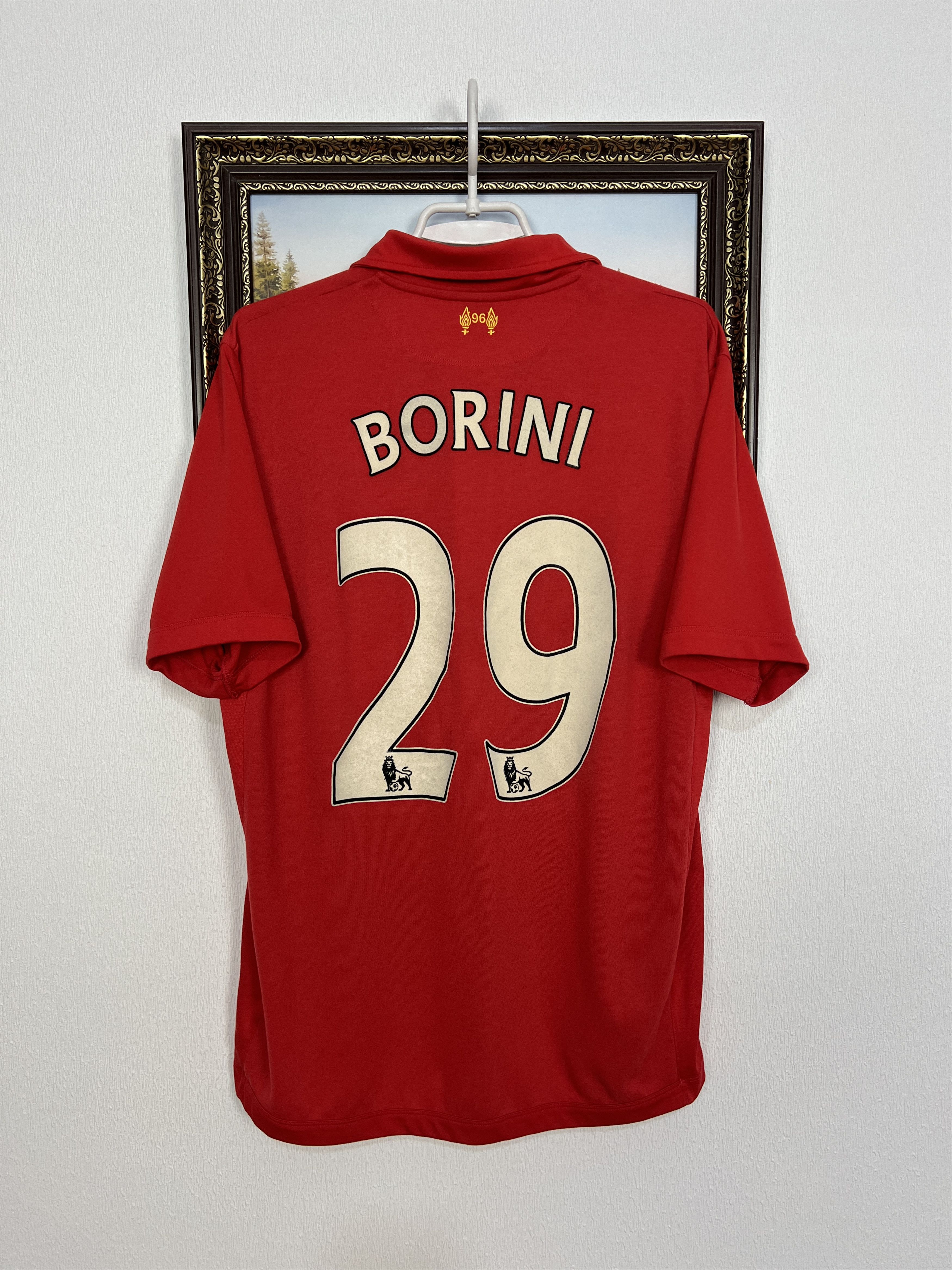 Warrior Liverpool football shirt Soccer #29 Borini Jersey Trikot Size US L / EU 52-54 / 3 - 2 Thumbnail