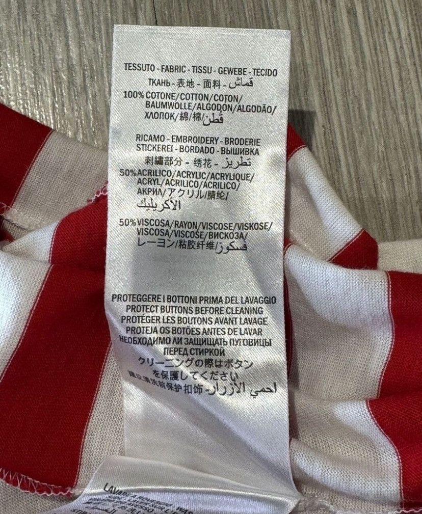 Gucci Gucci Striped Patch T-Shirt Red/White Size XS / US 0-2 / IT 36-38 - 6 Thumbnail