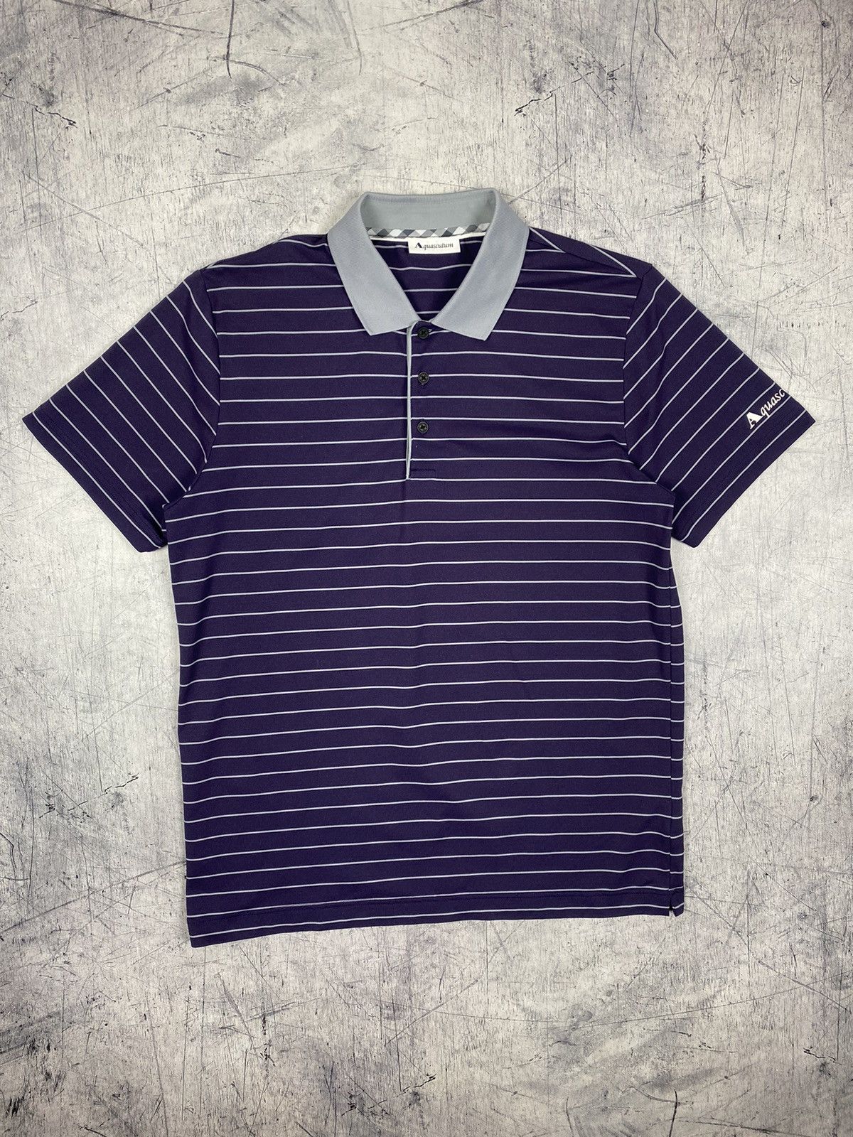 Aquascutum Vintage Aquascutum Designer Striped Polo Shirt Size US M / EU 48-50 / 2 - 2 Thumbnail