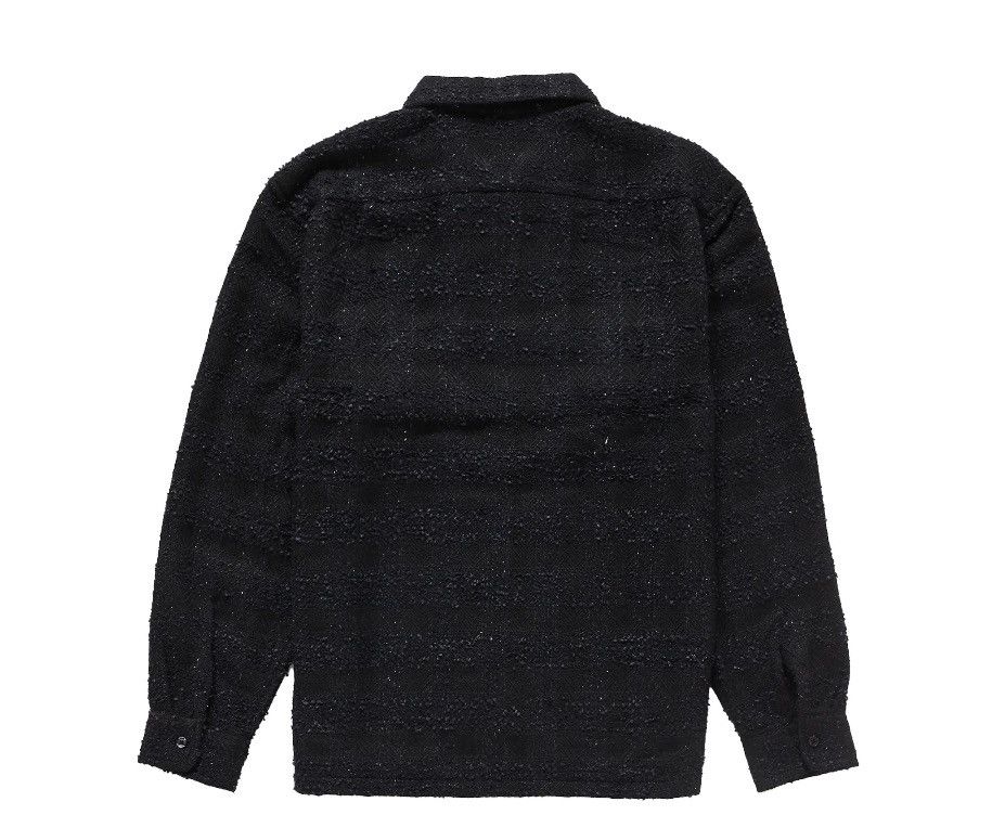 Supreme 24fw ブークレ ジップアップシャツ 黒M Supreme 代官山)Supreme シュプリーム 24FW Boucle Zip Up Shirt