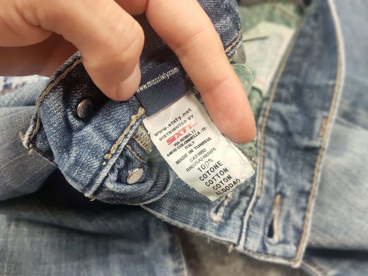 Miss Sixty Vintage Y2k Style Miss Sixty Faded Denim Jeans Tapered Fit Size 28" / US 6 / IT 42 - 17 Thumbnail