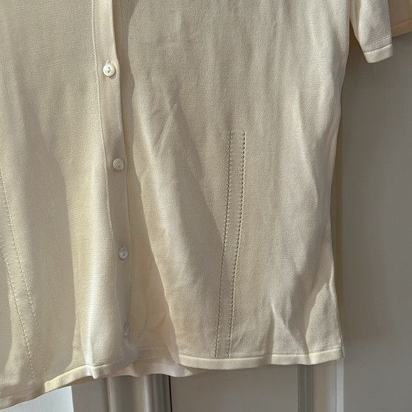 AYA MUSE NWT AYA MUSE MICONIA button up short sleeve collared top Size L / US 10 / IT 46 - 4 Thumbnail