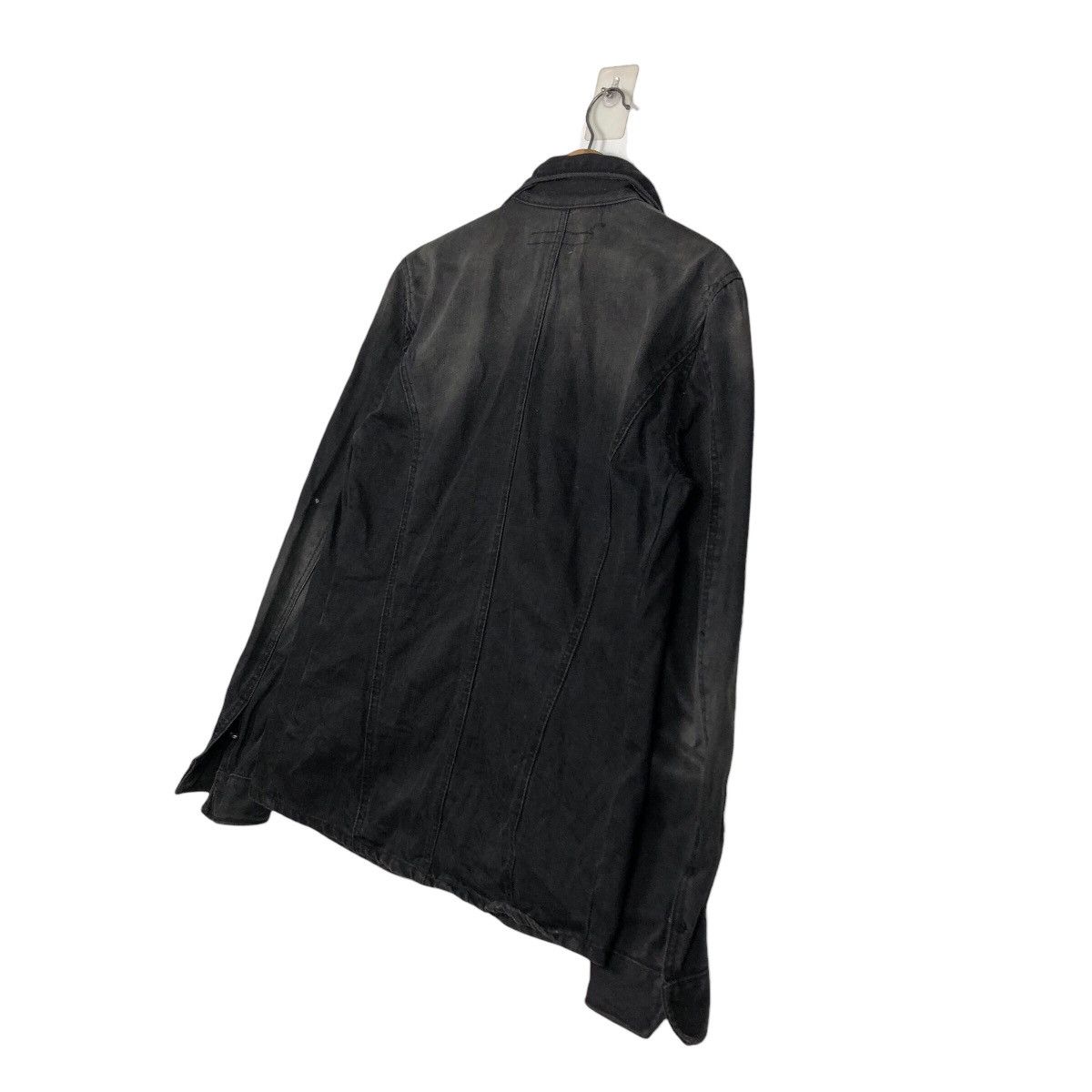 Japanese Brand 📌Schlussel Biker Denim Jacket Iconic Black Issey Miyake Size US M / EU 48-50 / 2 - 11 Thumbnail